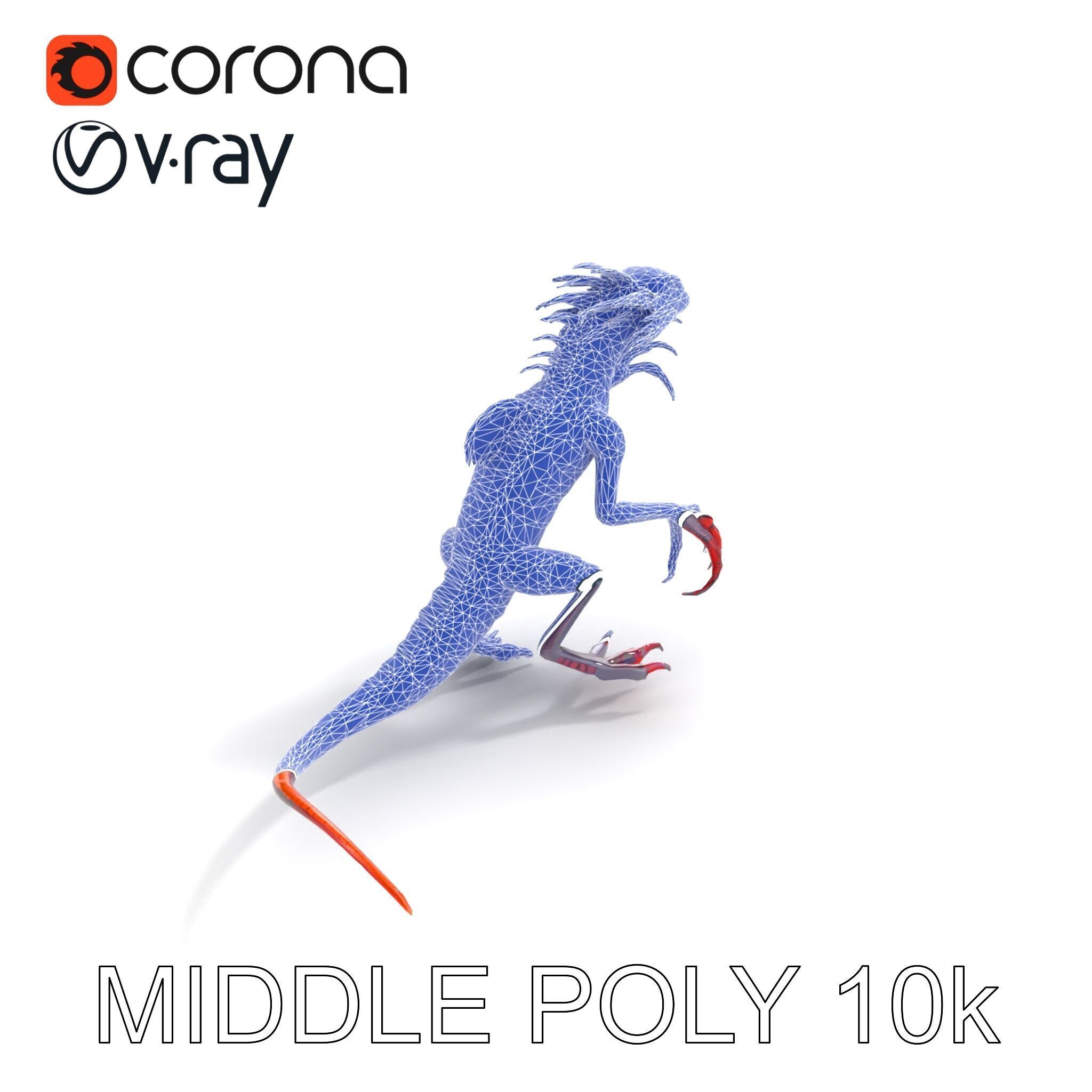 Fantastical Luminescent Creature Model Pack Low-poly 3D model_11