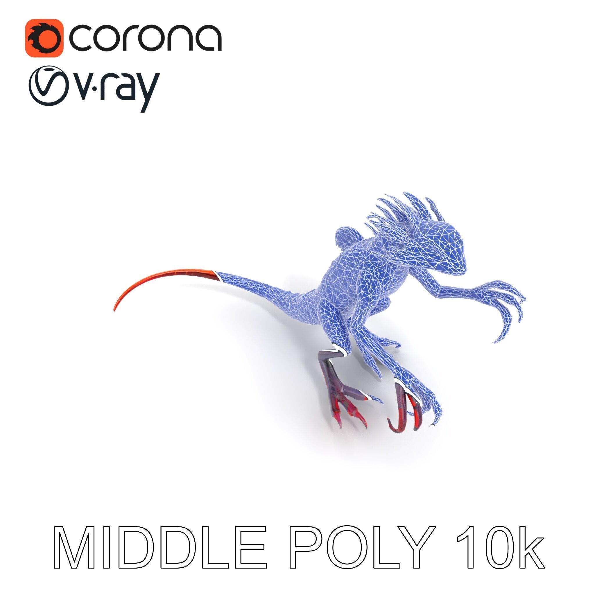 Fantastical Luminescent Creature Model Pack Low-poly 3D model_24