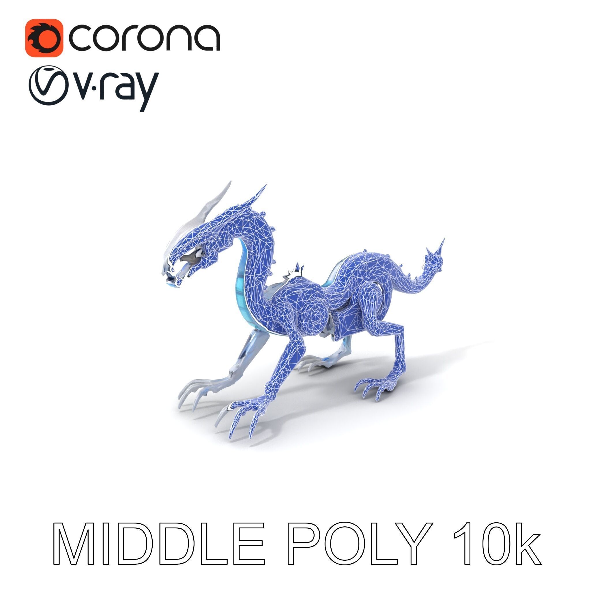 Futuristic Mechanized Serpent model pack Low-poly 3D model_6