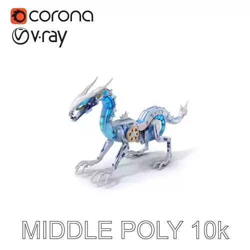 Futuristic Mechanized Serpent model pack