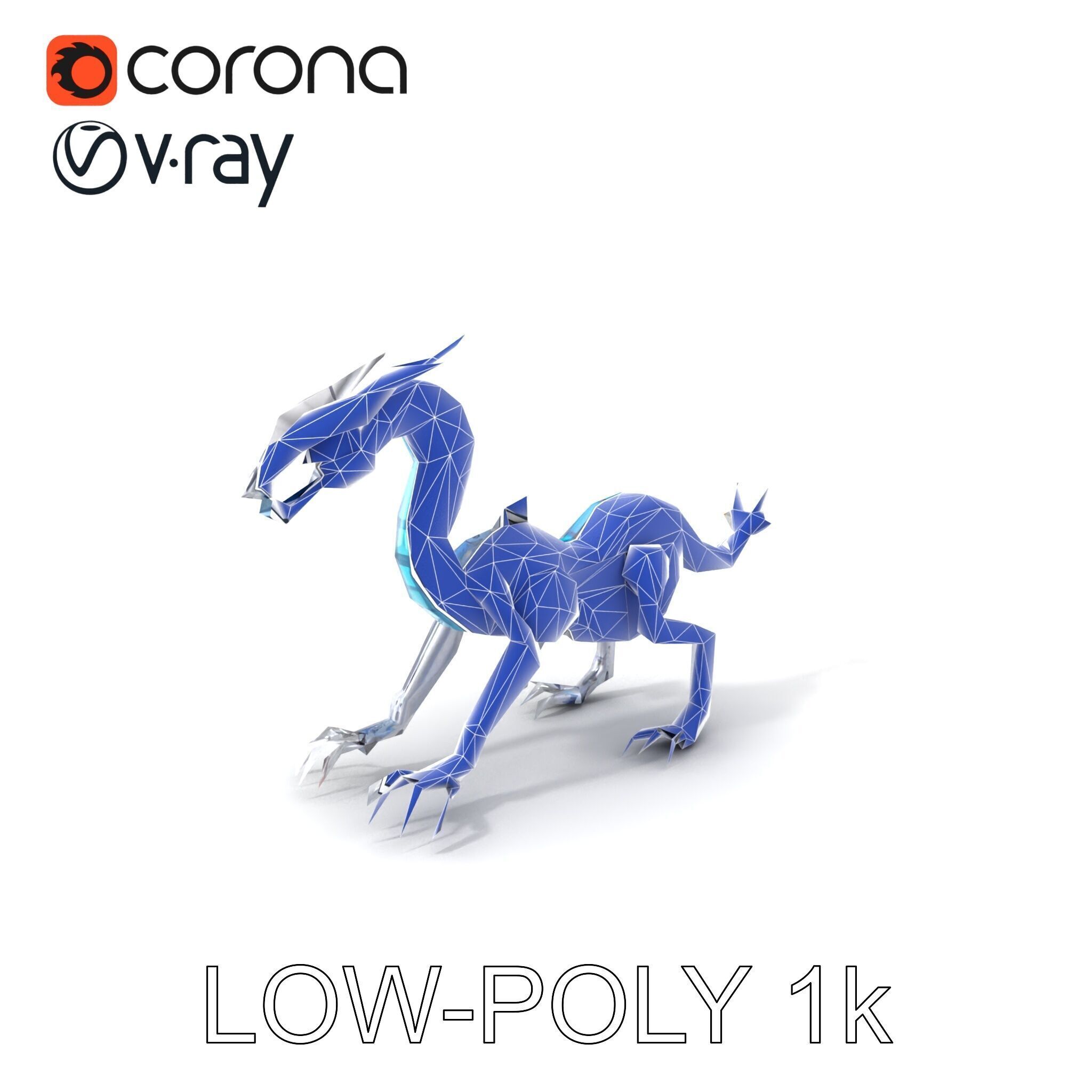 Futuristic Mechanized Serpent model pack Low-poly 3D model_7