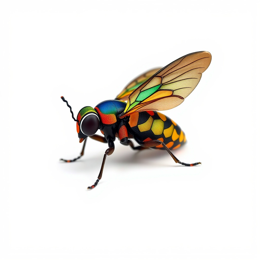 Exotic Insect with Stained Glass Wings model pack Low-poly 3D model_4