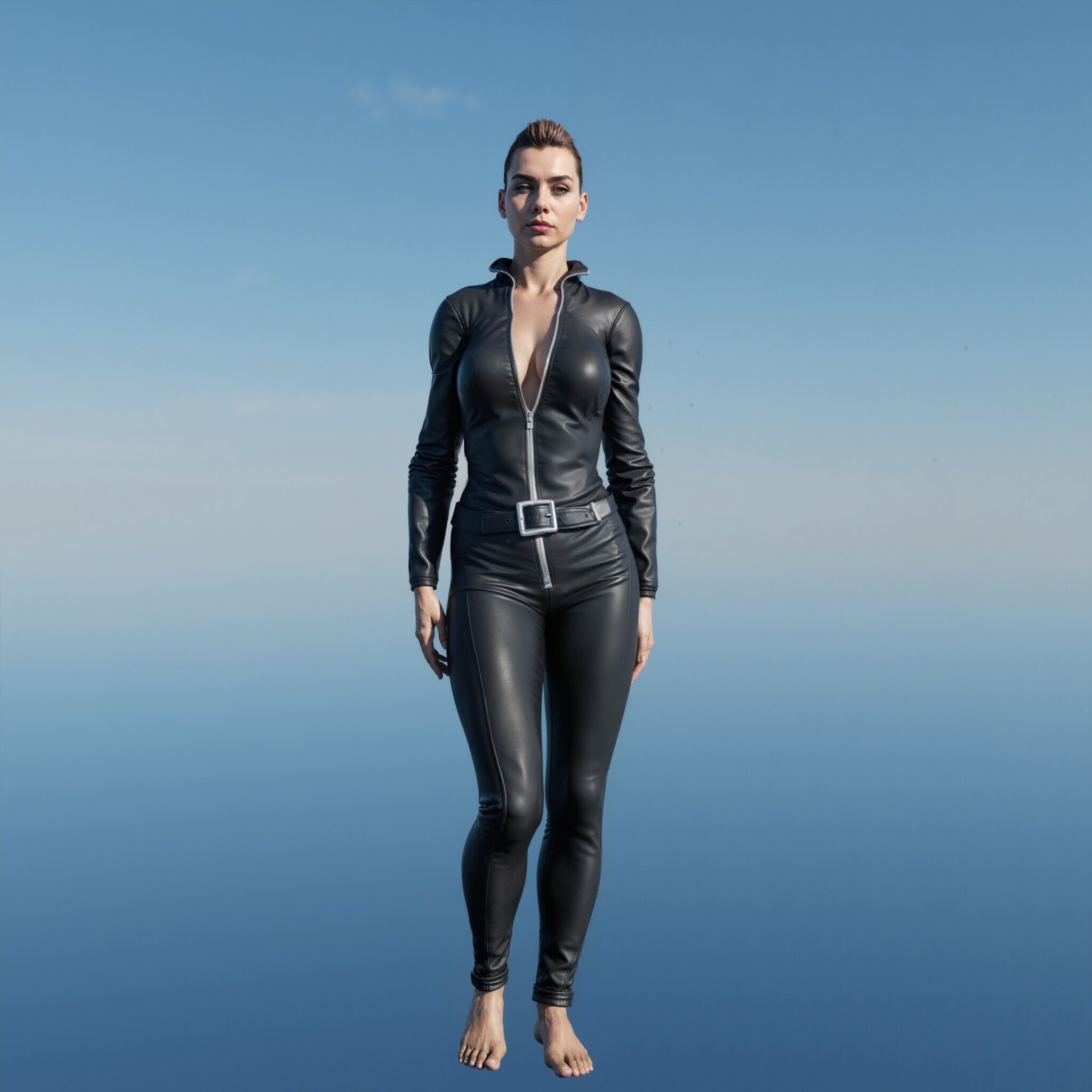 Amelia - Futuristic Female 3D Model Low-poly 3D model_1