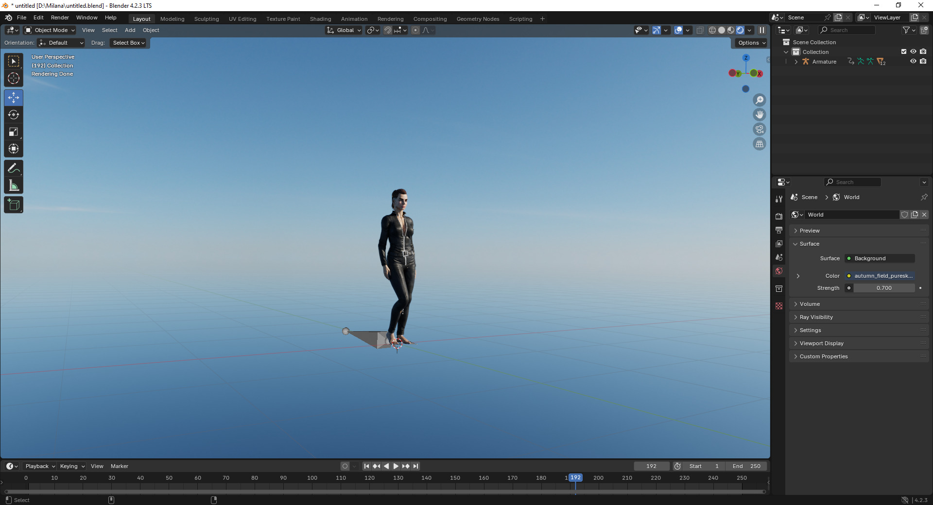 Amelia - Futuristic Female 3D Model Low-poly 3D model_5
