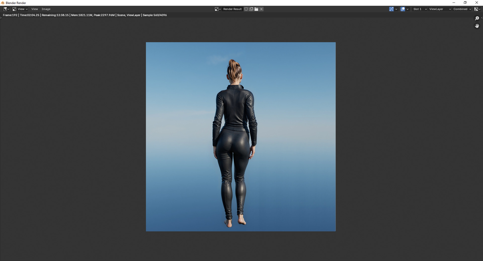 Amelia - Futuristic Female 3D Model Low-poly 3D model_4