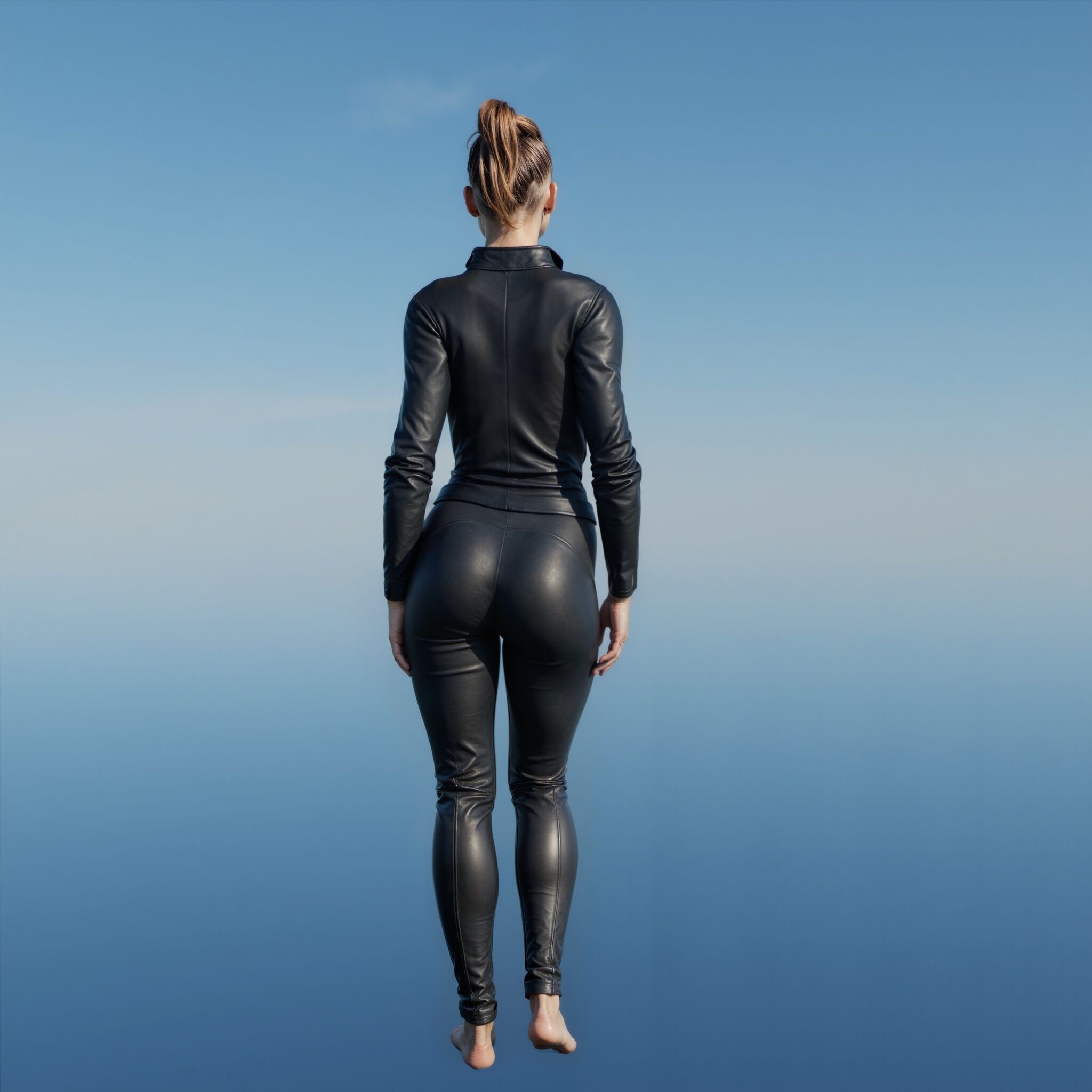 Amelia - Futuristic Female 3D Model Low-poly 3D model_2