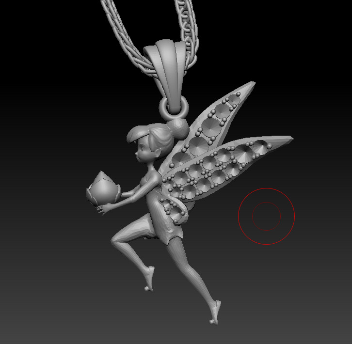 Tinkerbell Stuck in Keyhole 3D print model 3D print model_12