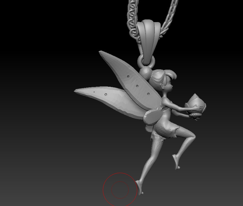 Tinkerbell Stuck in Keyhole 3D print model 3D print model_6