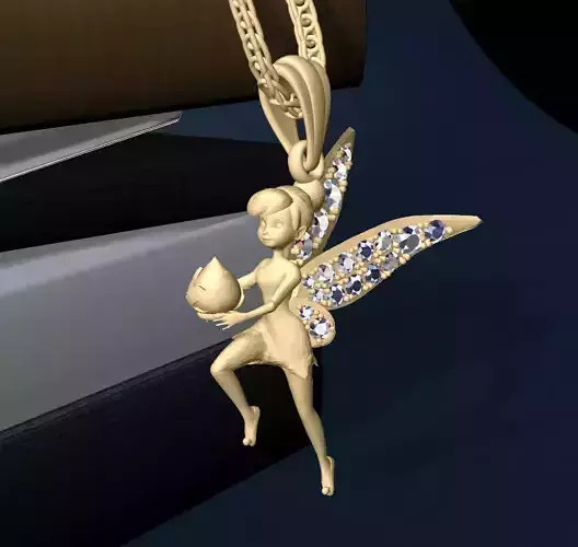 Tinkerbell Stuck in Keyhole 3D print model 3D print model Tinkerbell Stuck in Keyhole 3D print model 3D print model