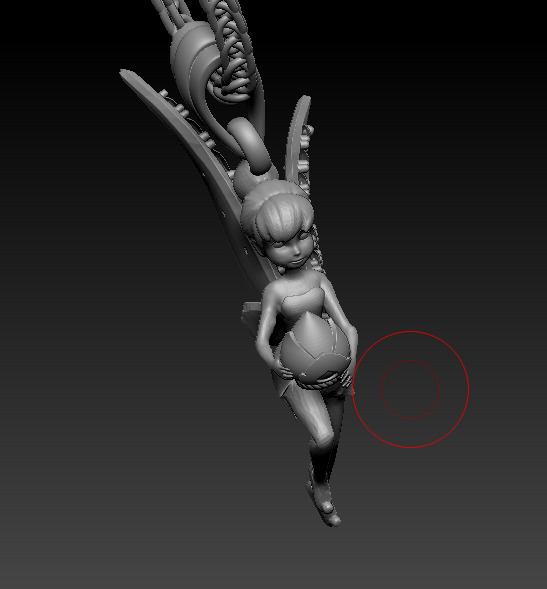 Tinkerbell Stuck in Keyhole 3D print model 3D print model_7
