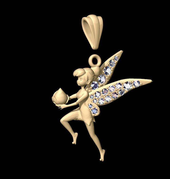 Tinkerbell Stuck in Keyhole 3D print model 3D print model_4