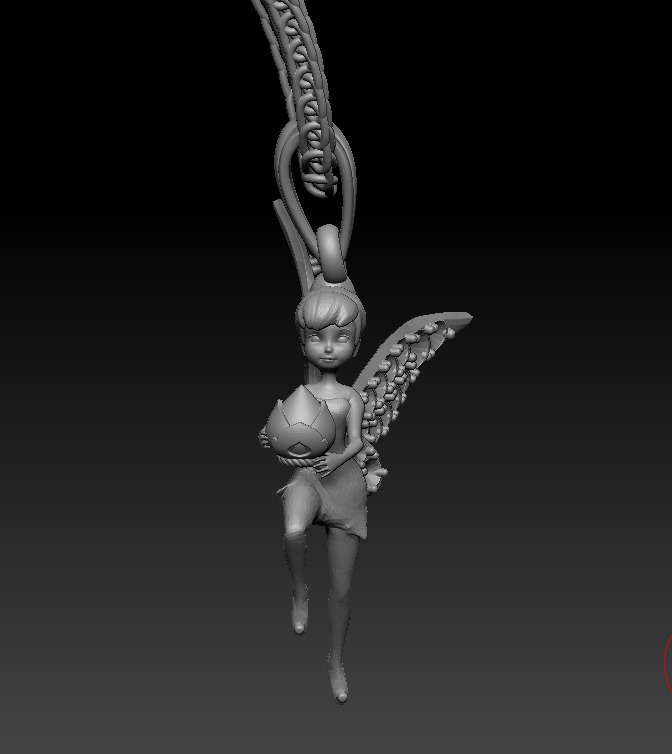 Tinkerbell Stuck in Keyhole 3D print model 3D print model_11