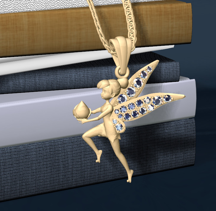 Tinkerbell Stuck in Keyhole 3D print model 3D print model_5