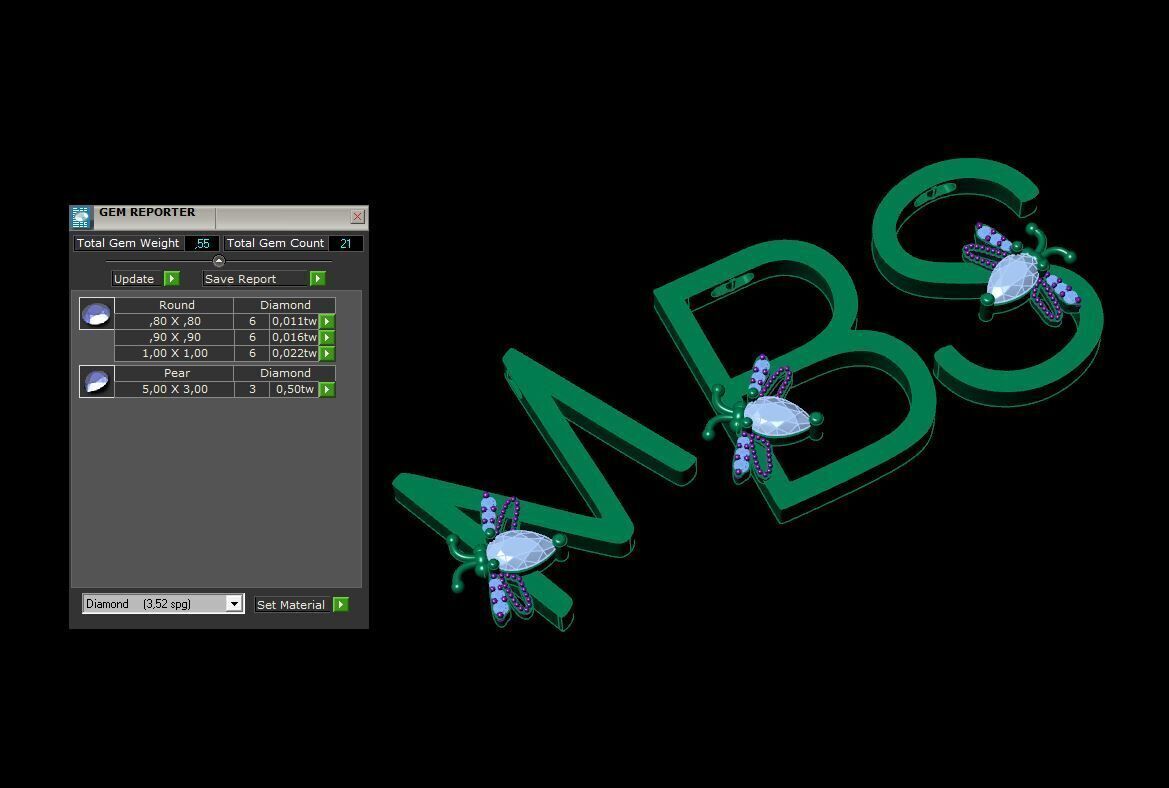 bee goddes letter 3D print model_1