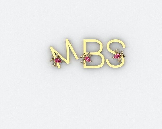bee goddes letter 3D print model