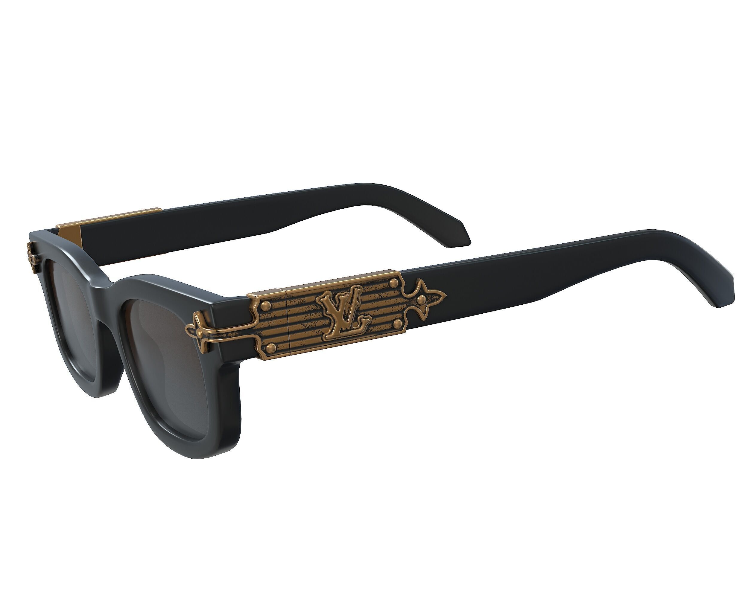 Louis Vuitton LV Arabesque Sunglasses Low-poly 3D model_8