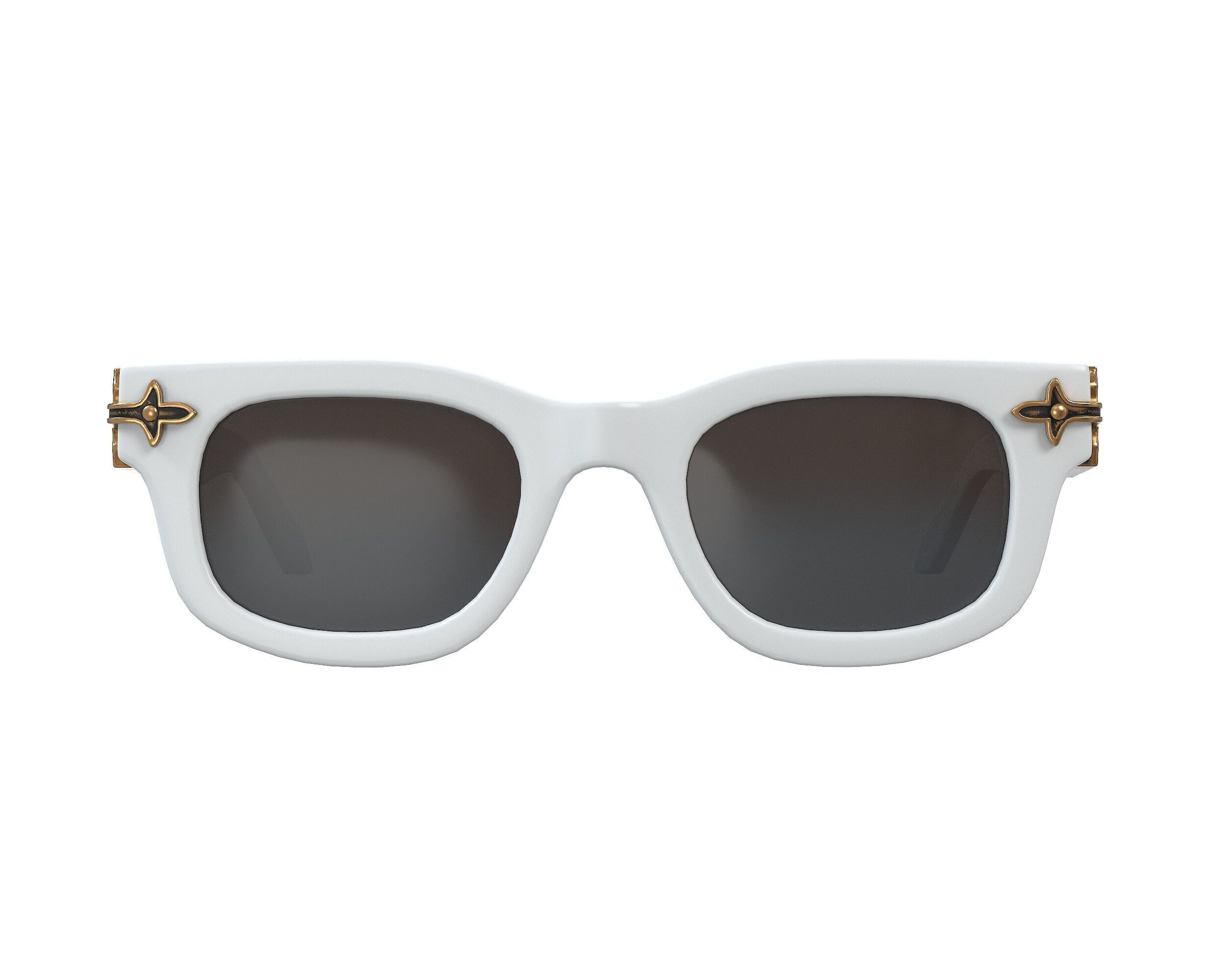 Louis Vuitton LV Arabesque Sunglasses Low-poly 3D model_7