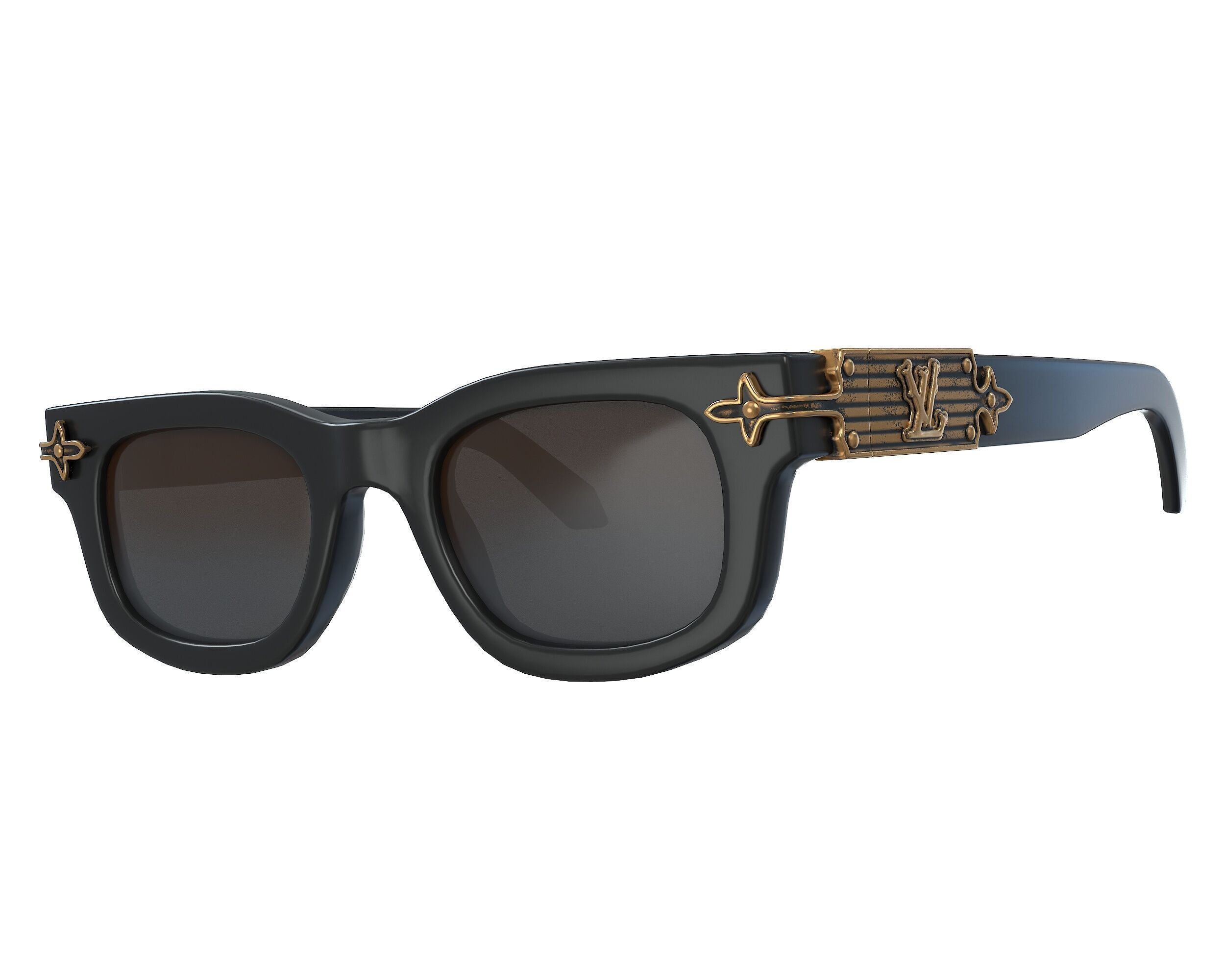 Louis Vuitton LV Arabesque Sunglasses Low-poly 3D model_11