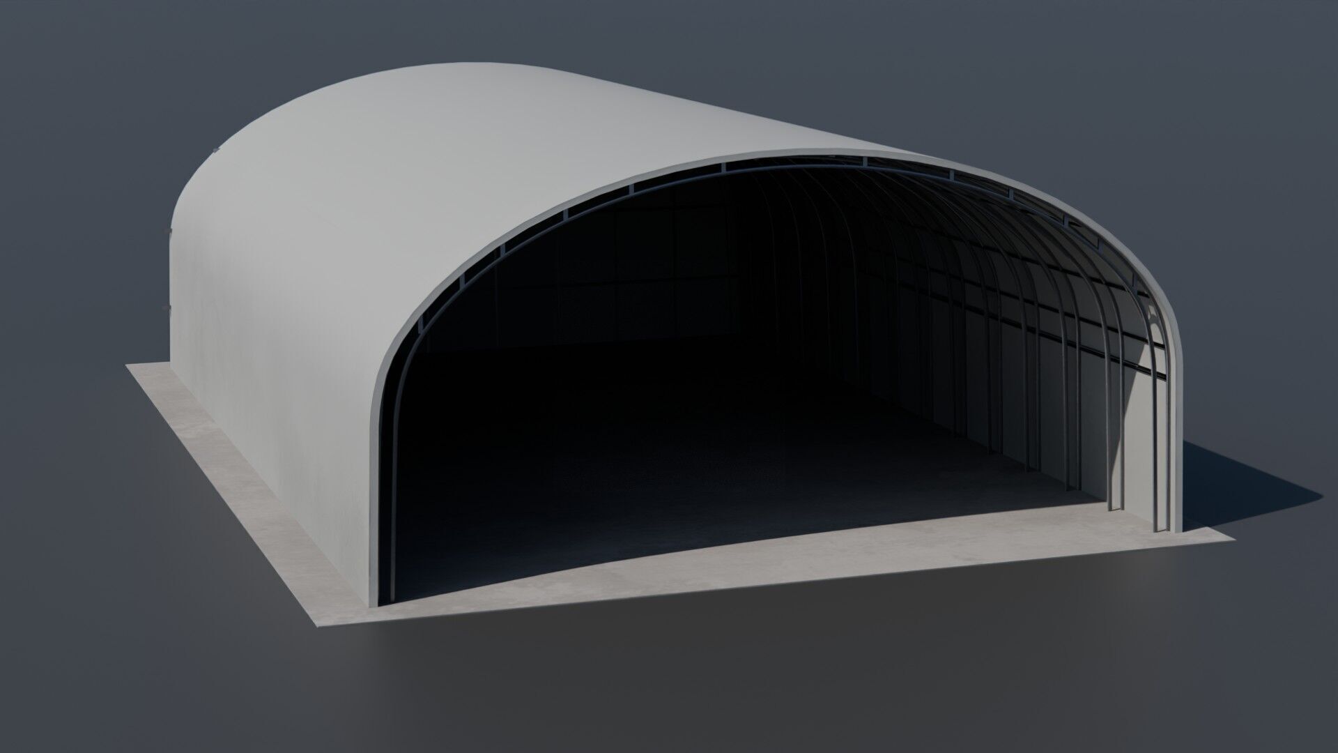 Hangar Pack Low-poly 3D model_37