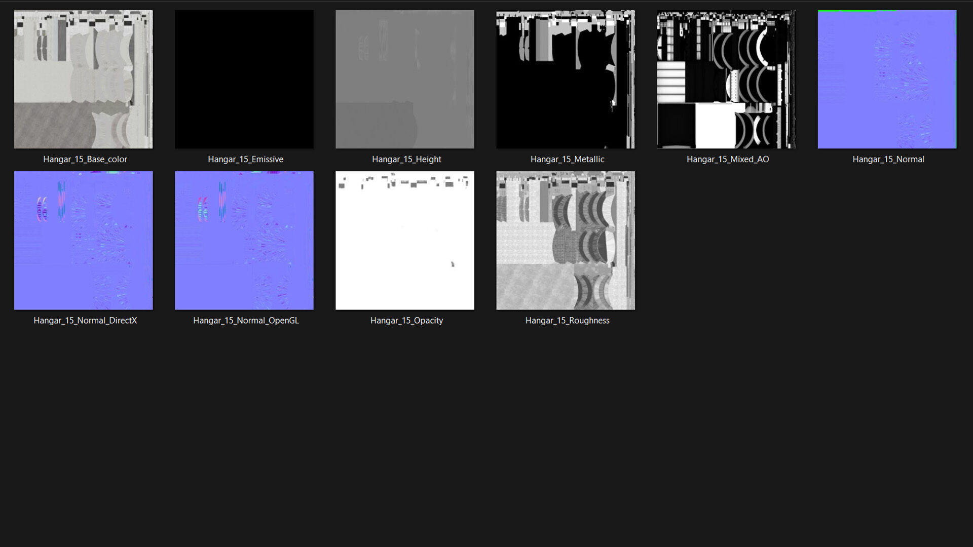 Hangar Pack Low-poly 3D model_69