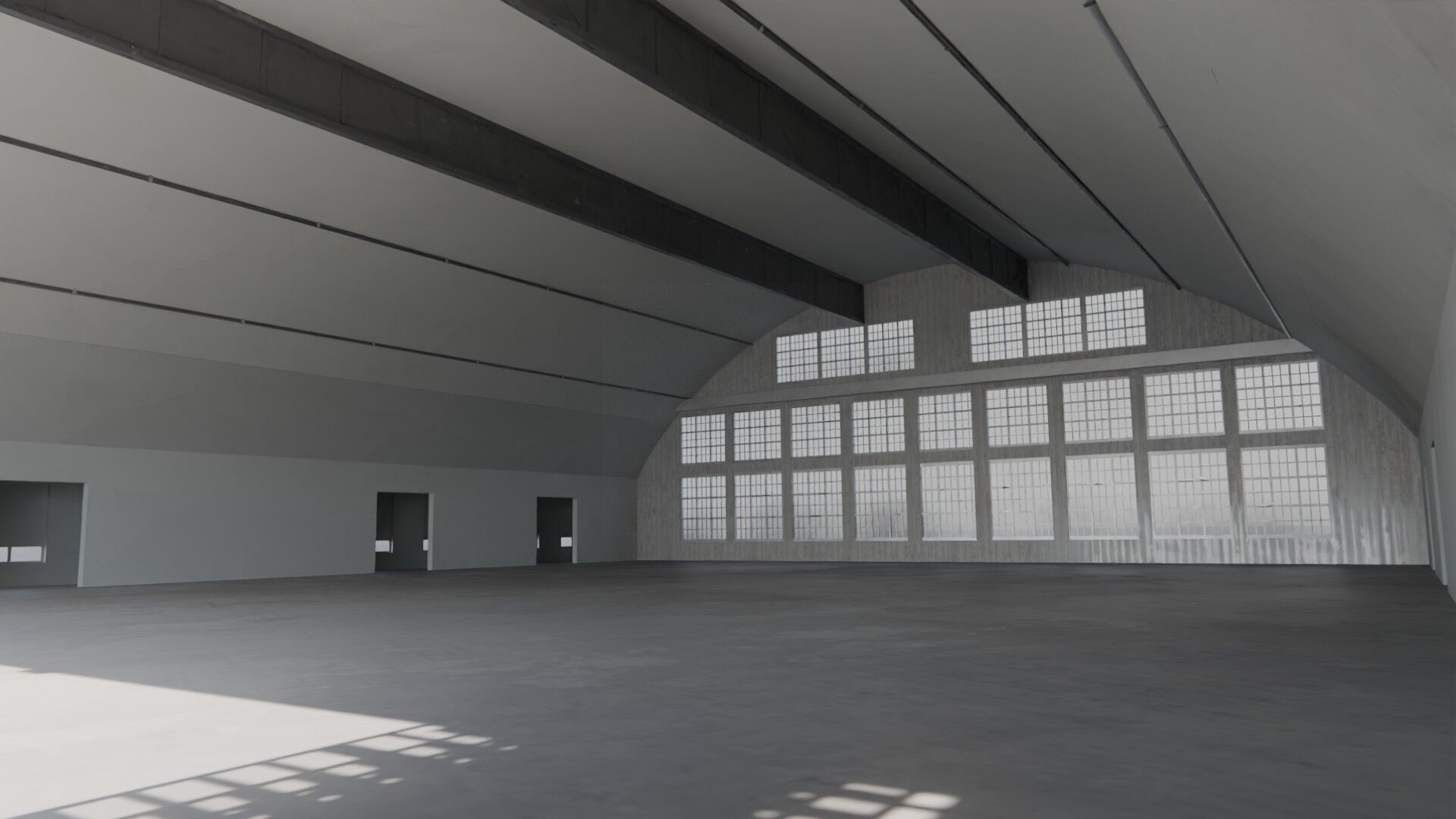 Hangar Pack Low-poly 3D model_3