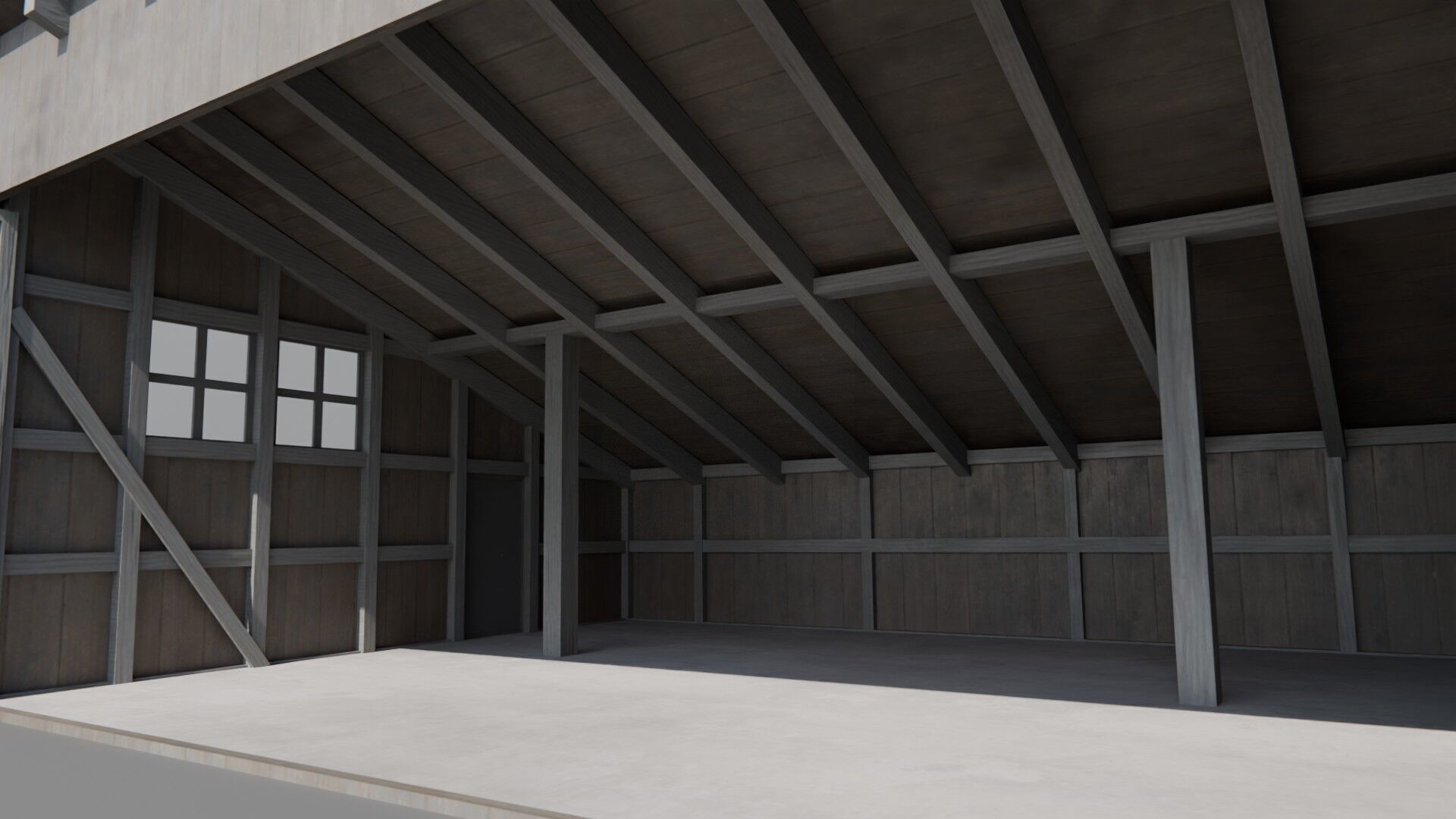 Hangar Pack Low-poly 3D model_20