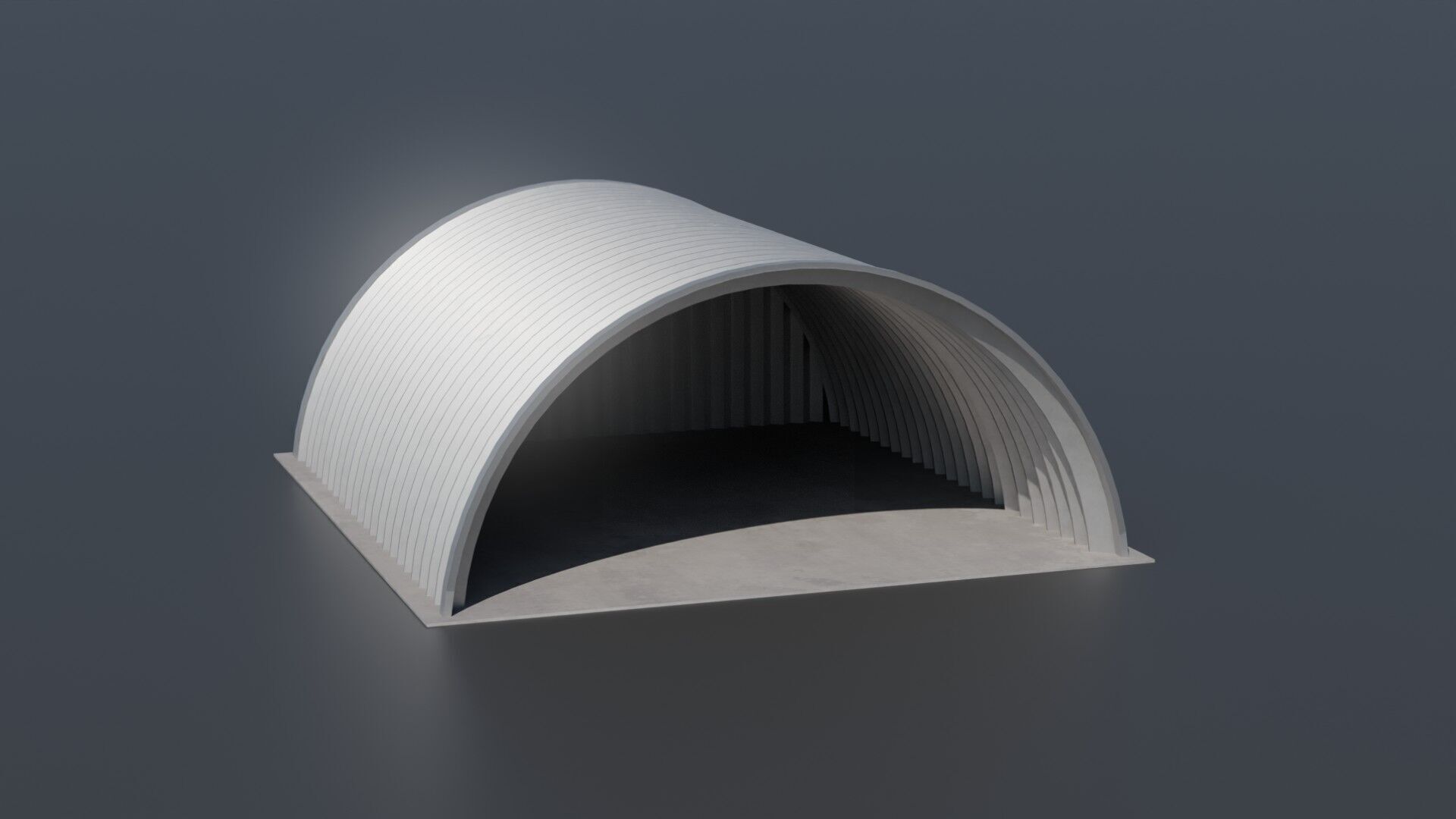 Hangar Pack Low-poly 3D model_6