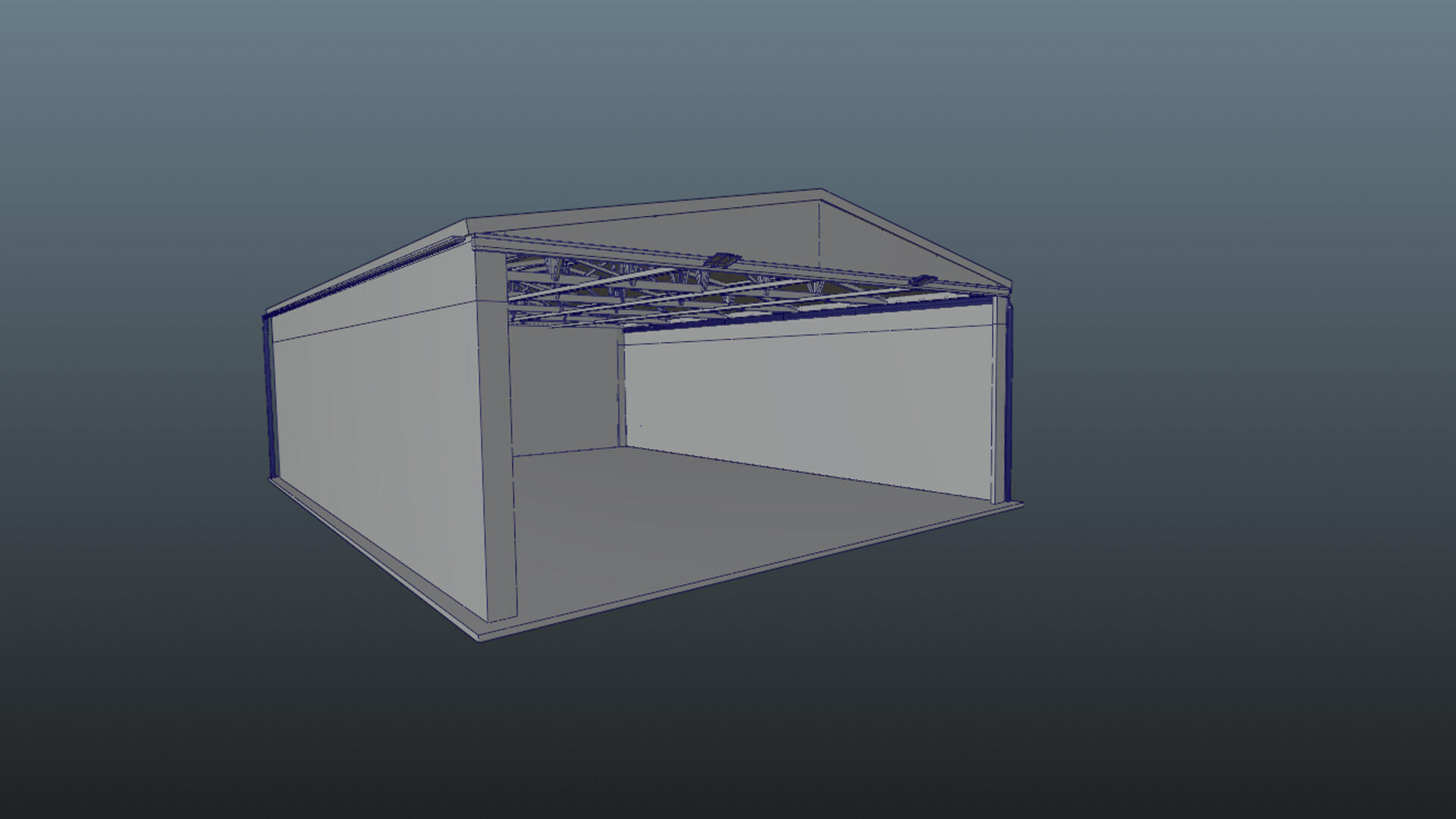 Hangar Pack Low-poly 3D model_17