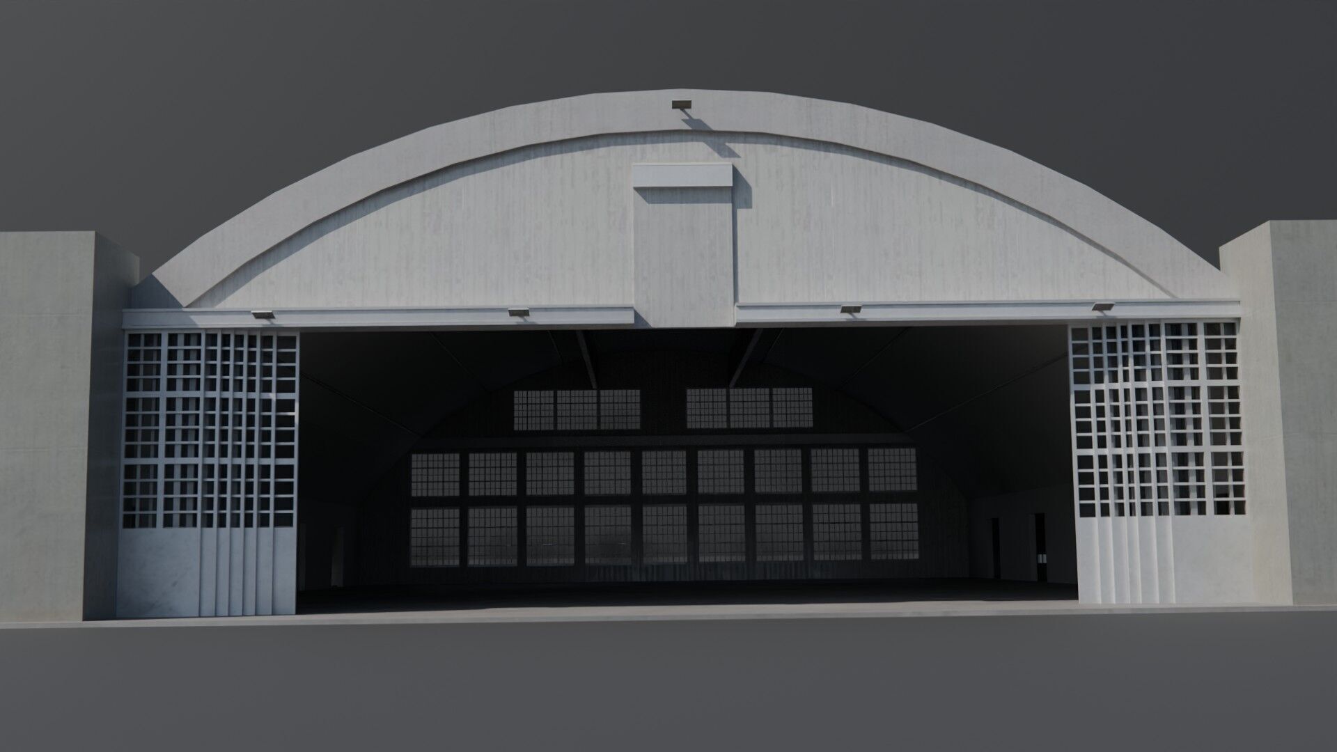 Hangar Pack Low-poly 3D model_4
