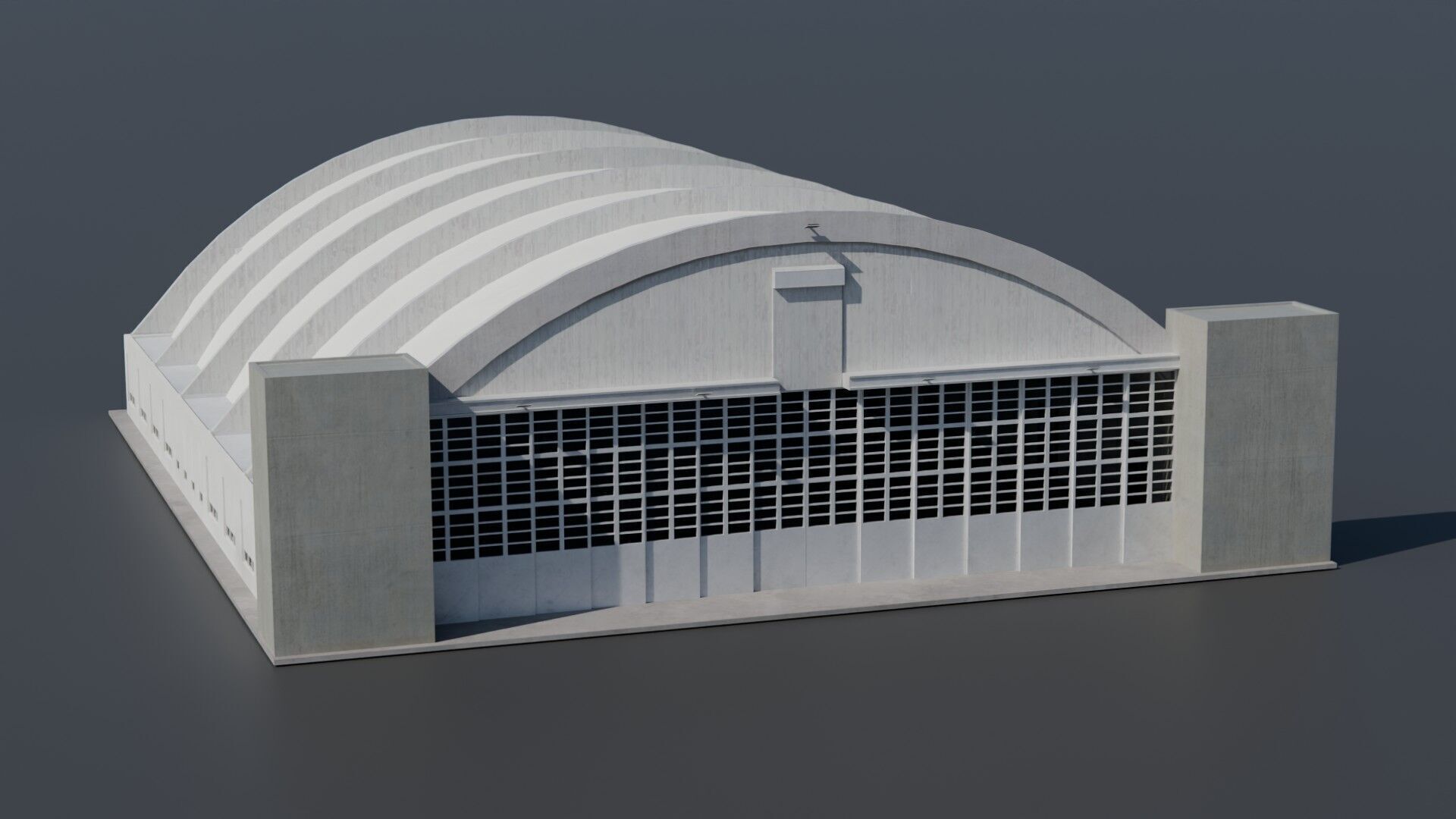 Hangar Pack Low-poly 3D model_1