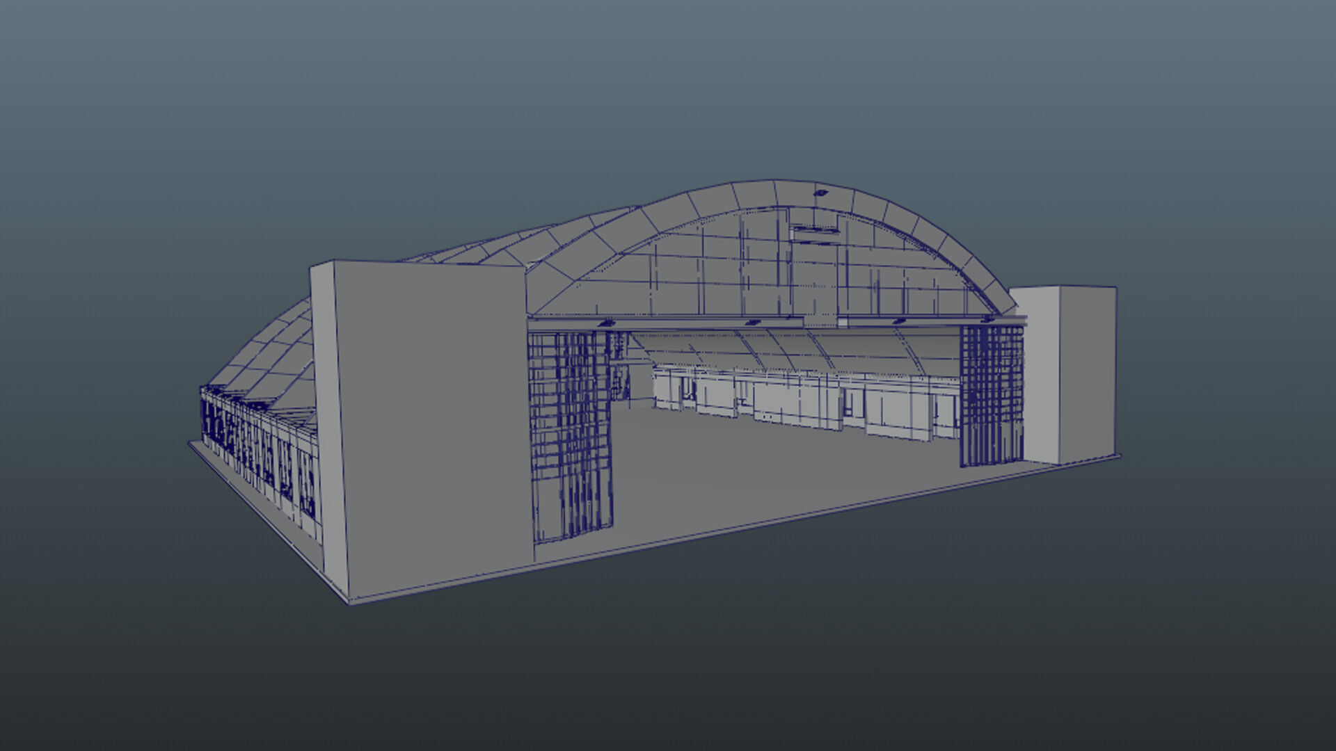 Hangar Pack Low-poly 3D model_5
