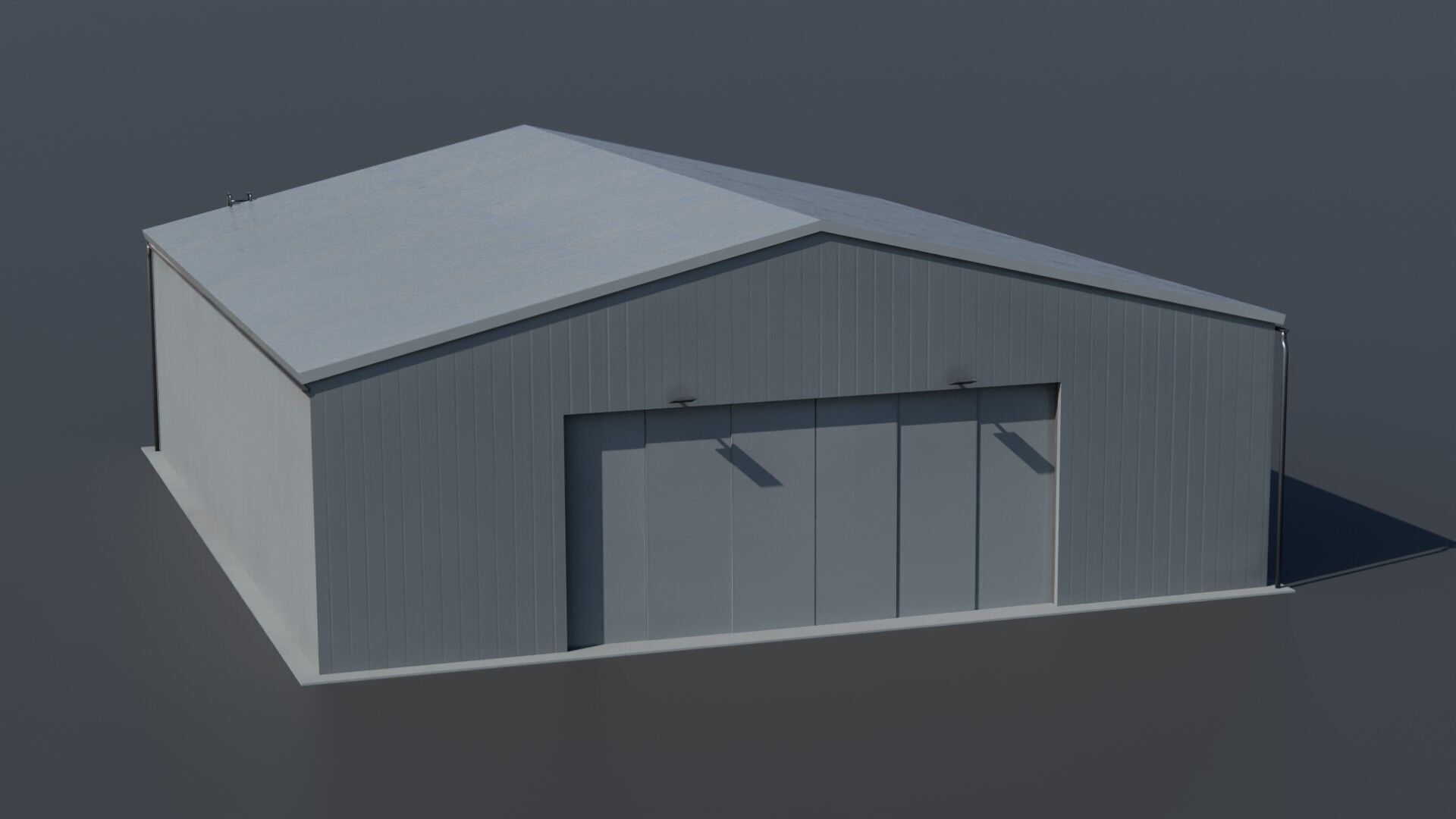 Hangar Pack Low-poly 3D model_46