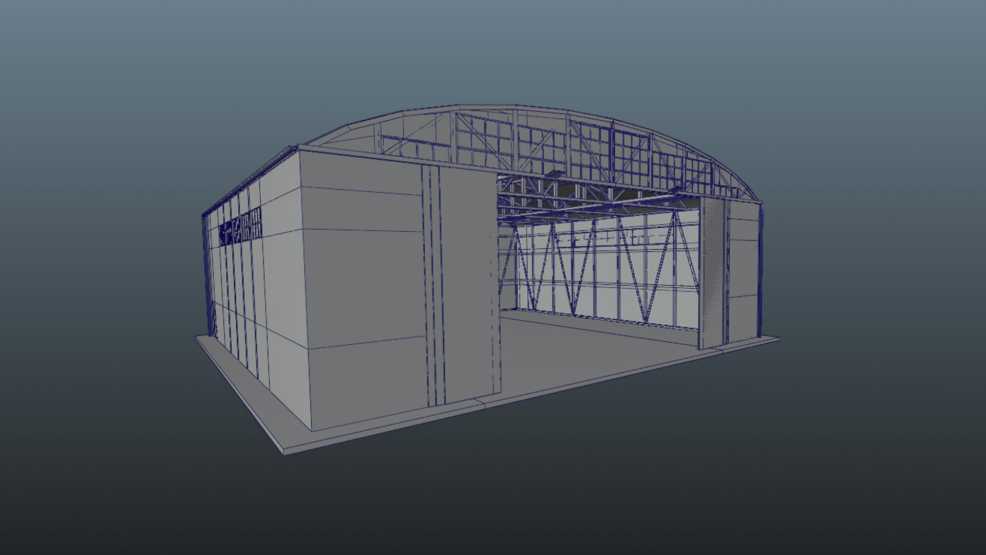 Hangar Pack Low-poly 3D model_61