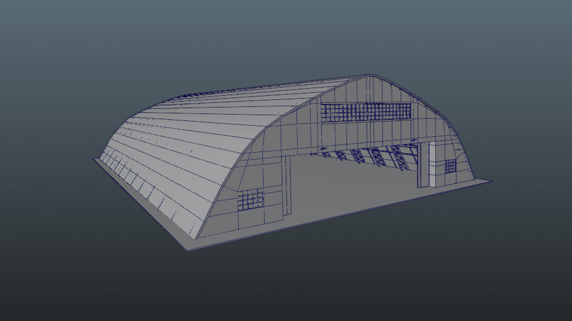 Hangar Pack Low-poly 3D model_26