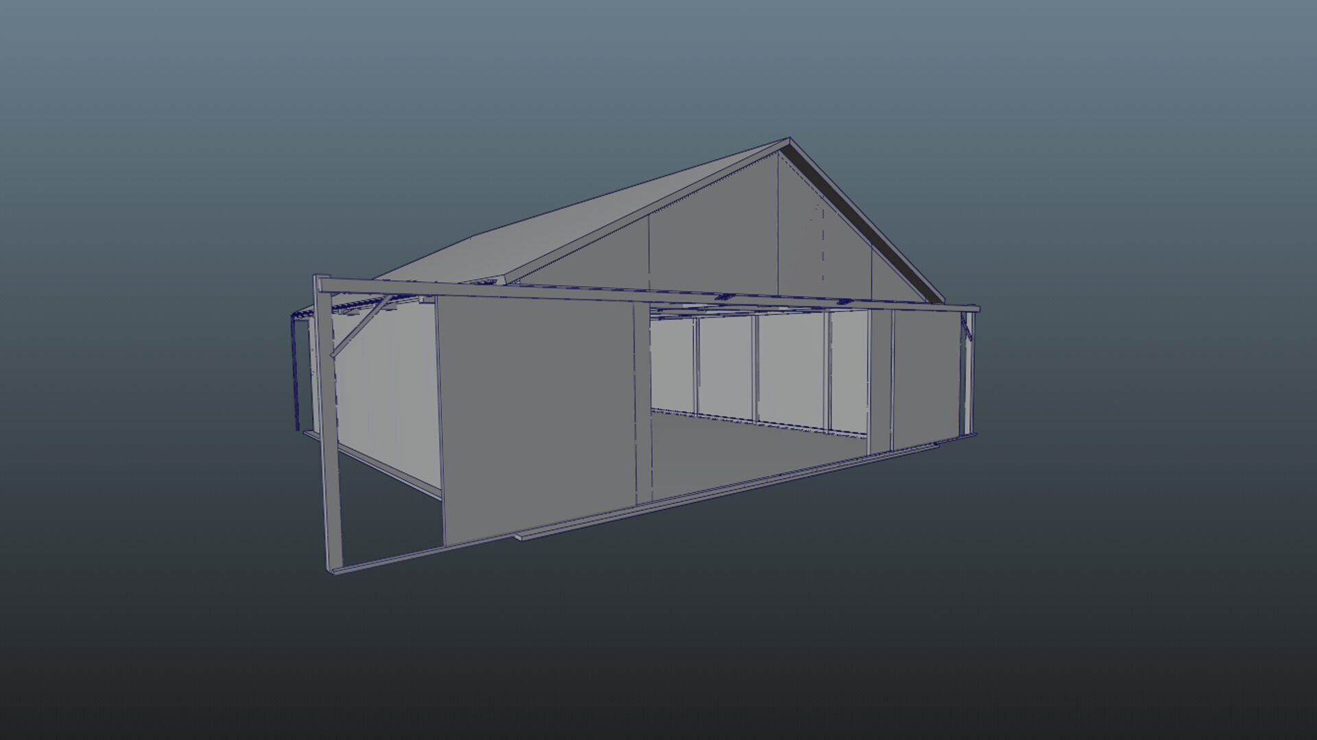 Hangar Pack Low-poly 3D model_55