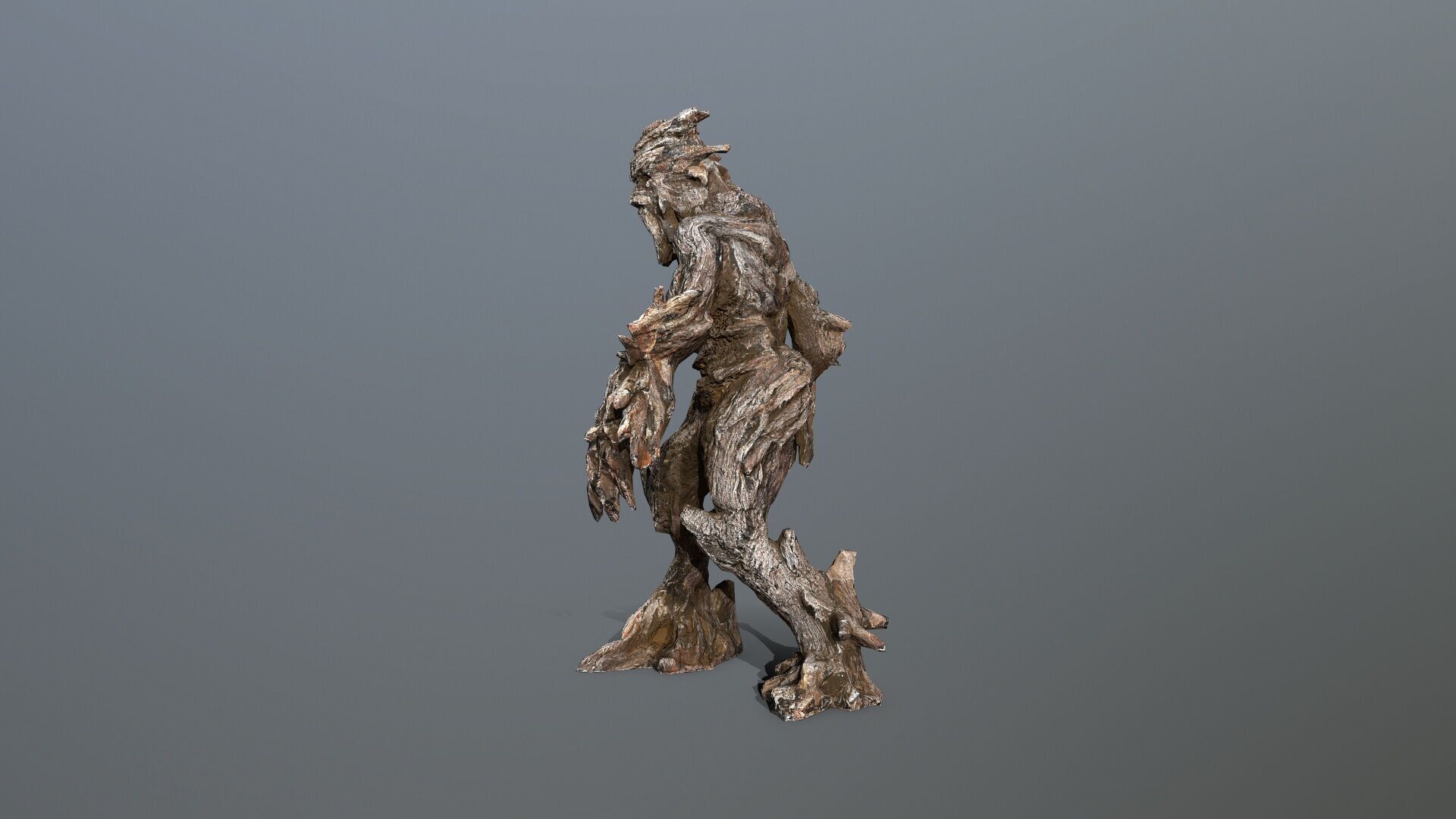 Golem Low-poly 3D model_9