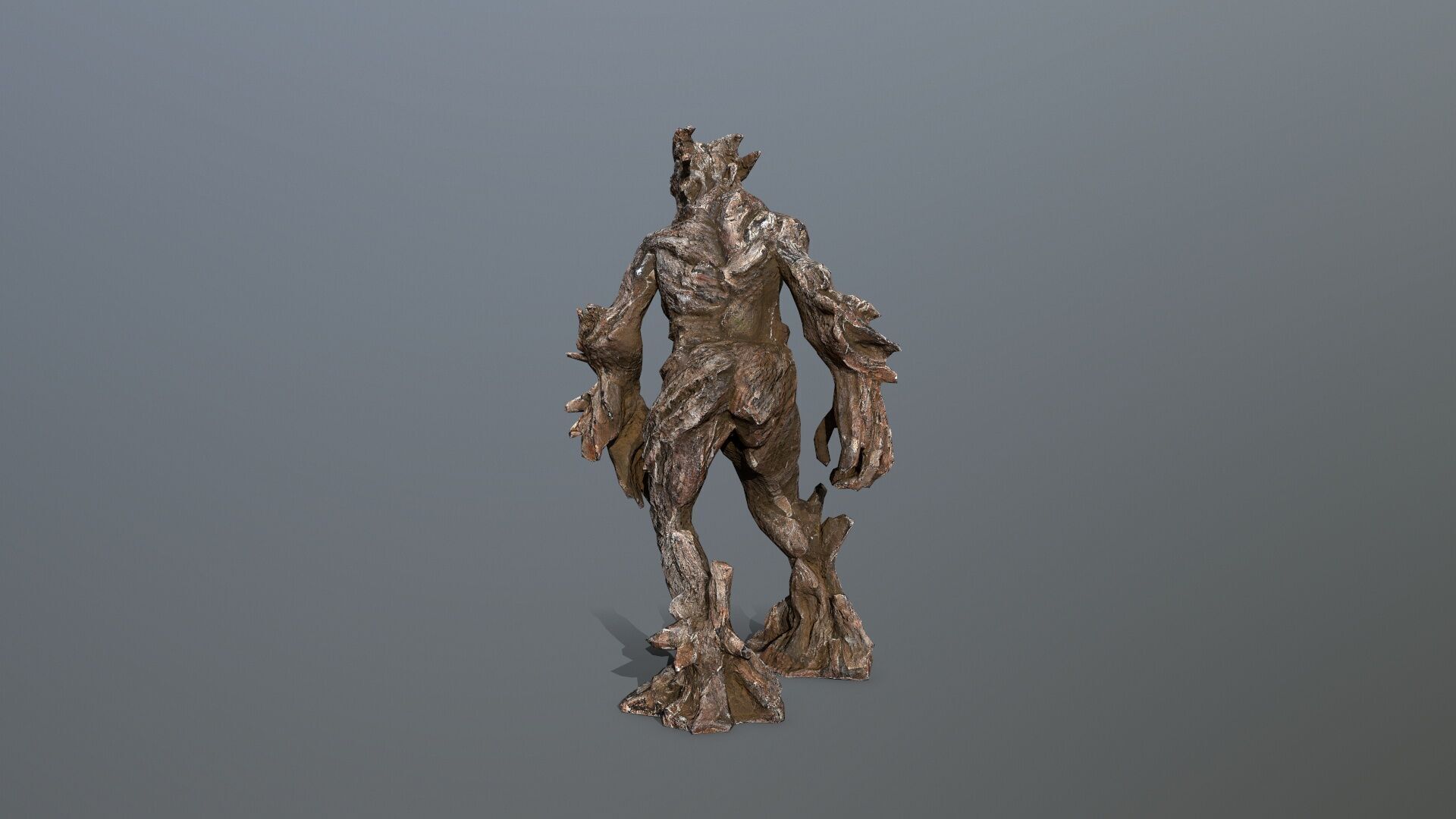 Golem Low-poly 3D model_7