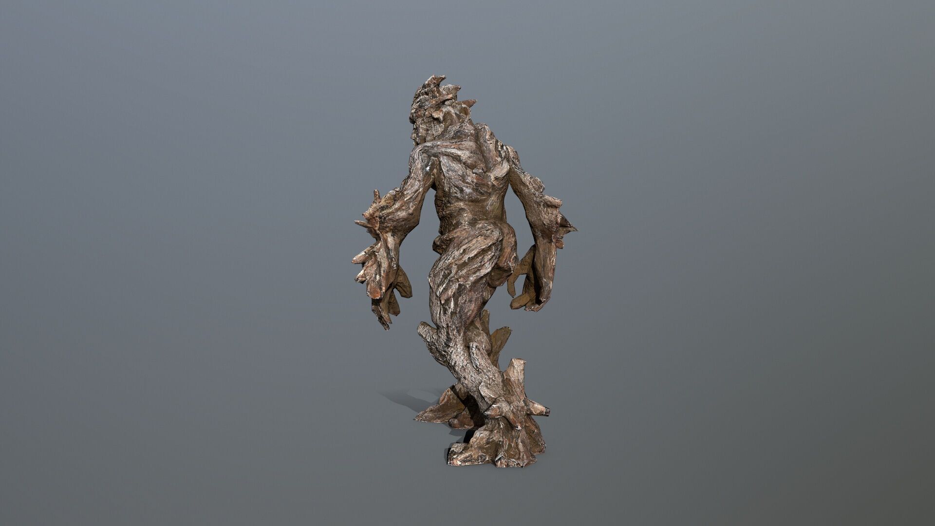 Golem Low-poly 3D model_8