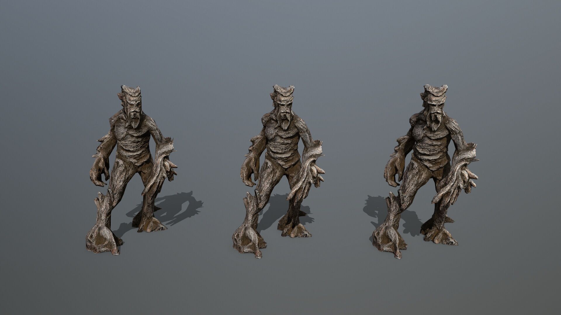 Golem Low-poly 3D model_12