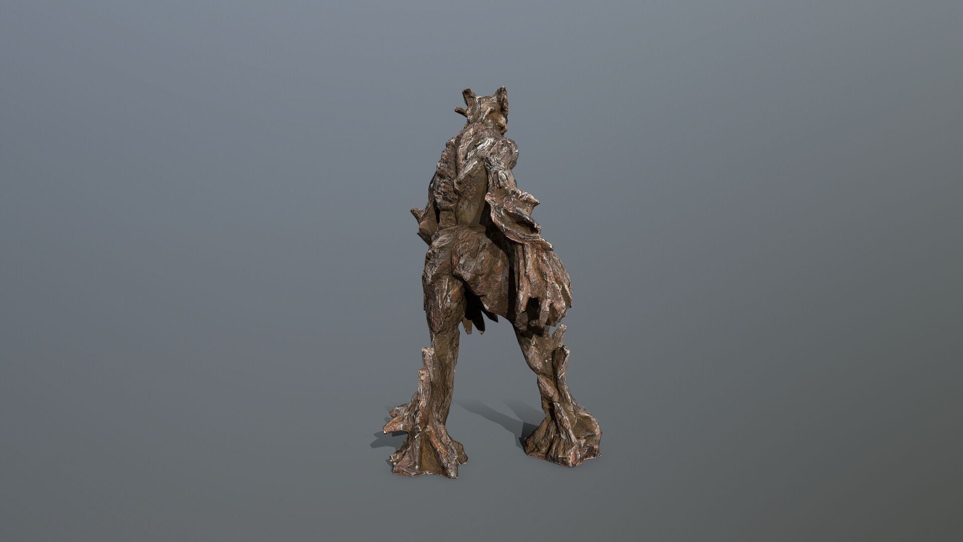 Golem Low-poly 3D model_6