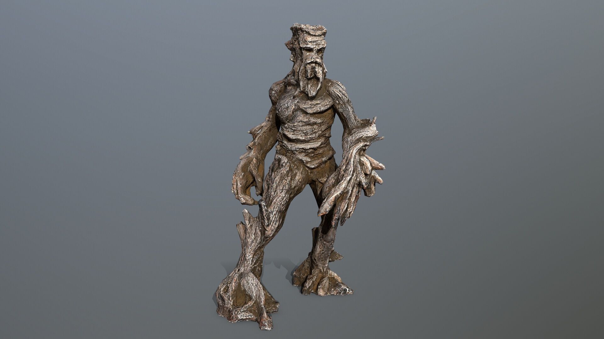 Golem Low-poly 3D model_1