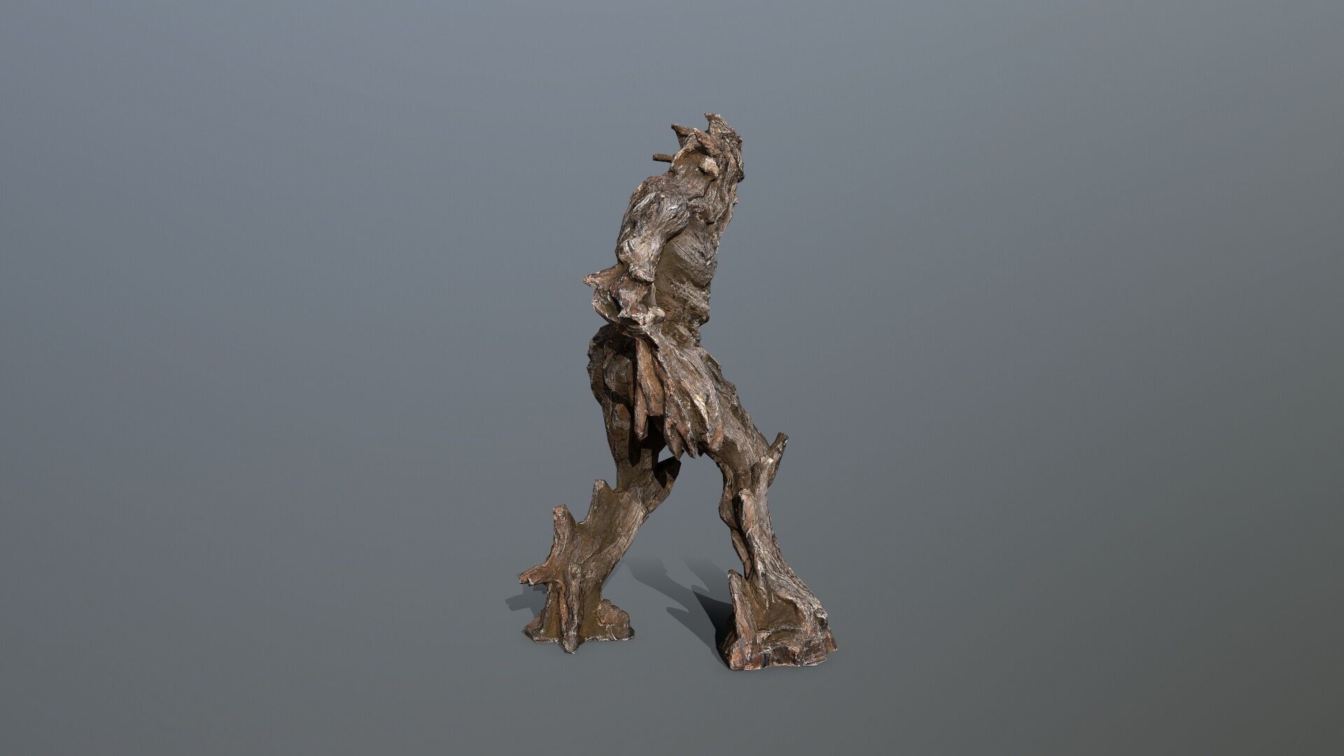 Golem Low-poly 3D model_5