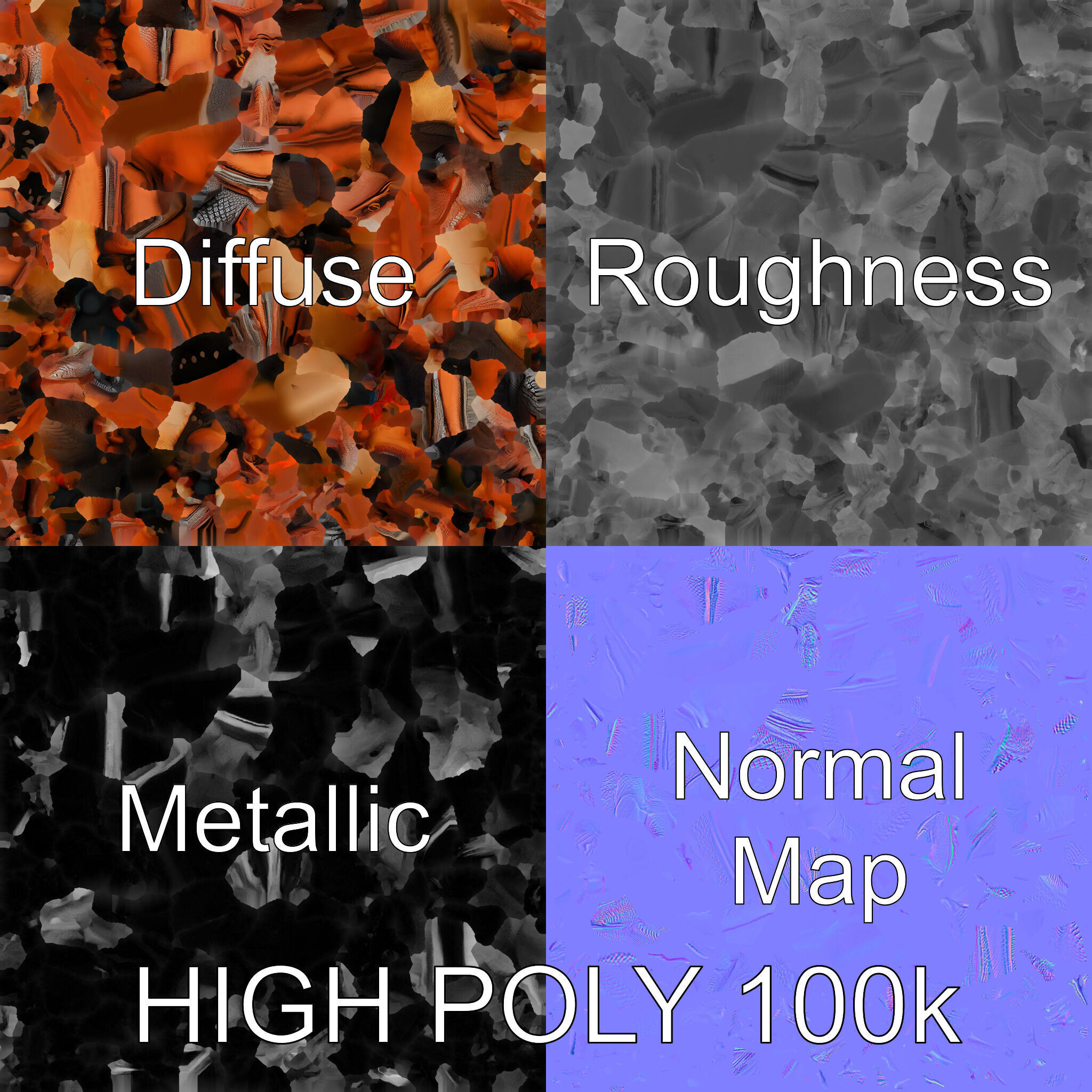 Amber Eyed Dragon Creature model pack Low-poly 3D model_3