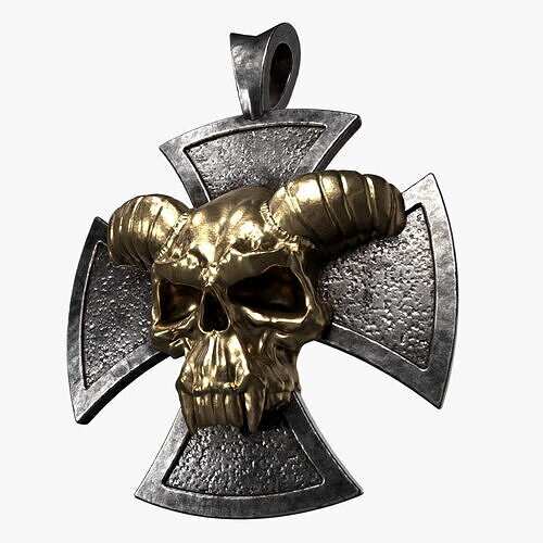 Low-poly Game Ready 3D Model of Maltese Cross DVL Low-poly 3D model