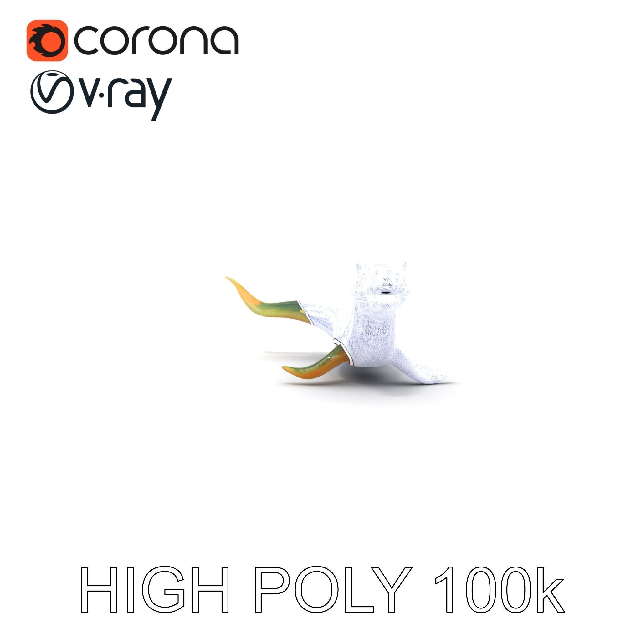 Mystical Sea Serpent Model Pack Low-poly 3D model_20