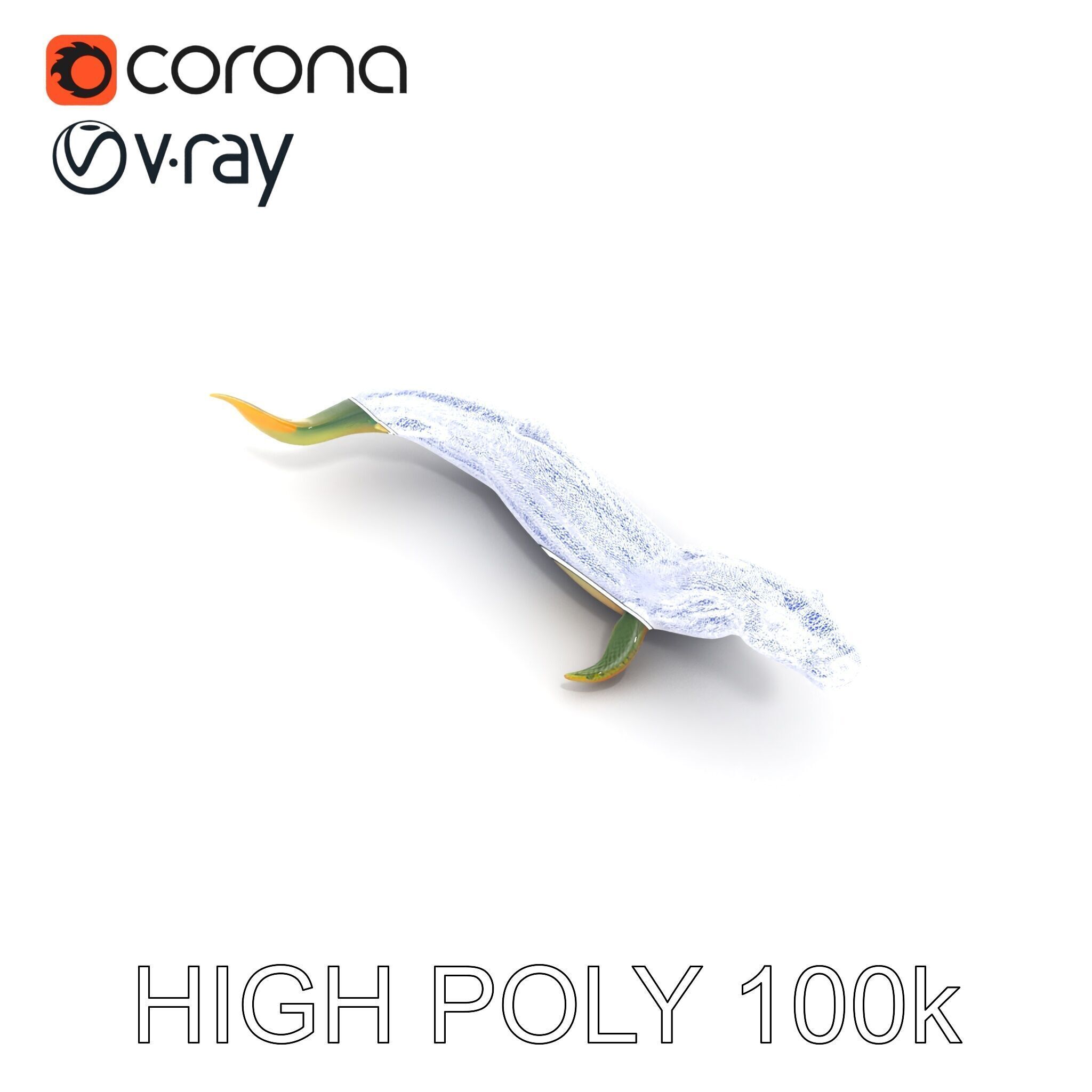 Mystical Sea Serpent Model Pack Low-poly 3D model_21