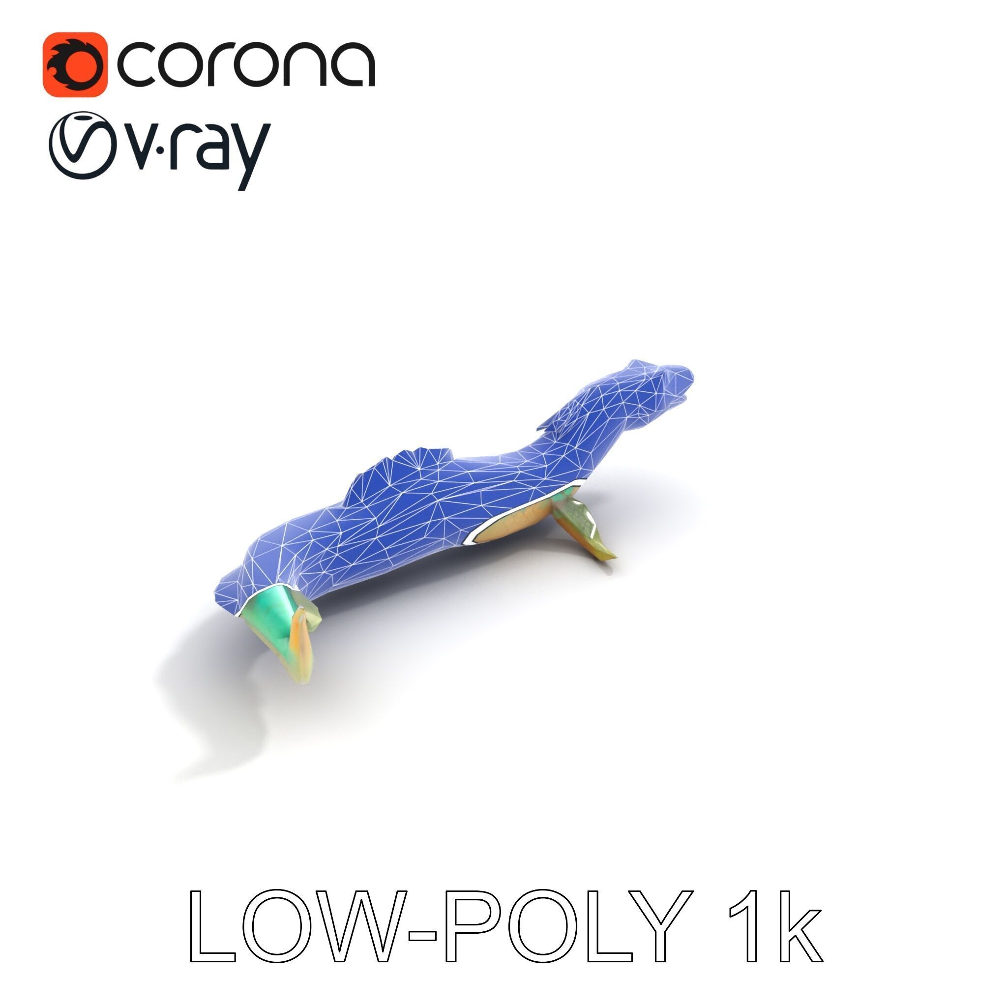 Mystical Sea Serpent Model Pack Low-poly 3D model_15