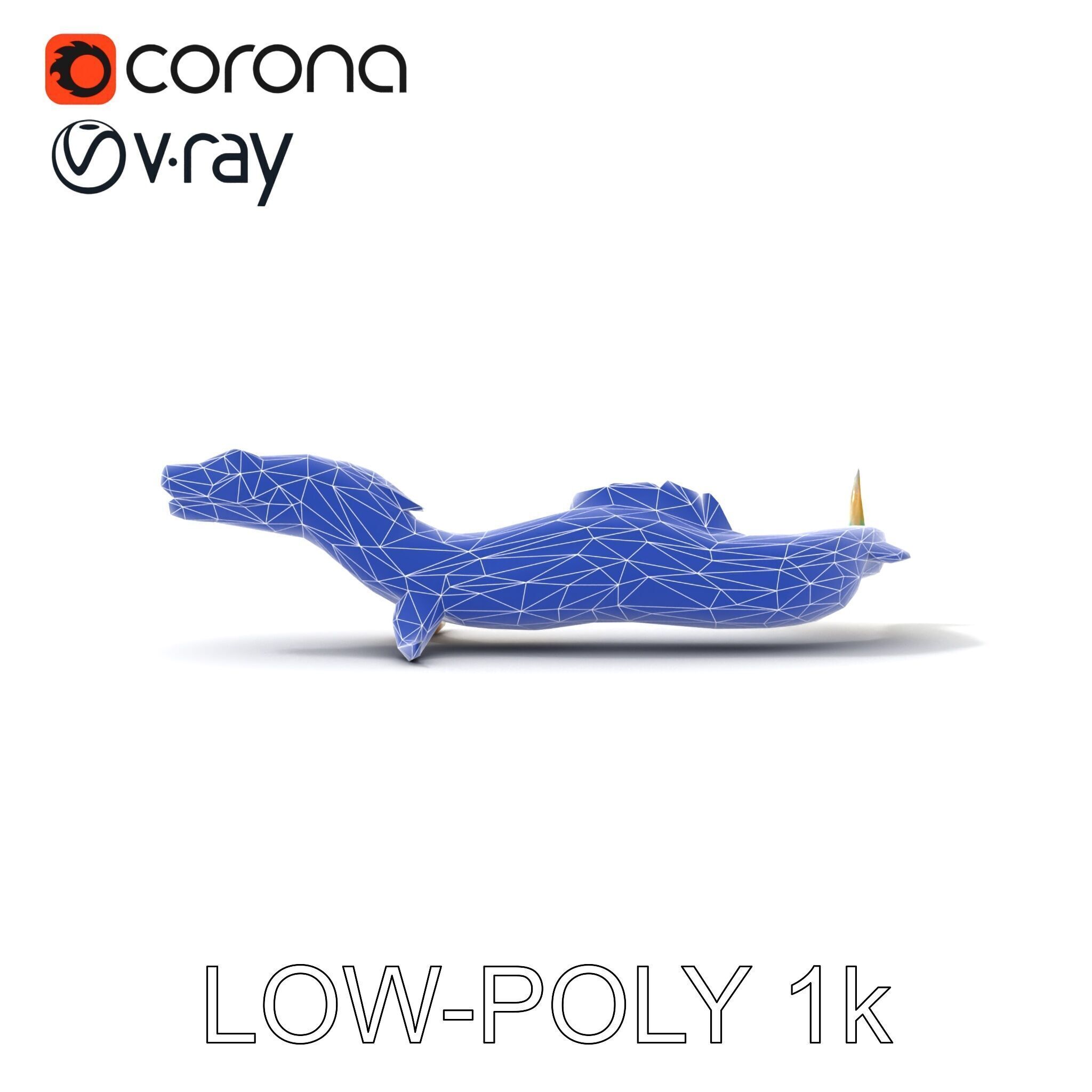 Mystical Sea Serpent Model Pack Low-poly 3D model_26