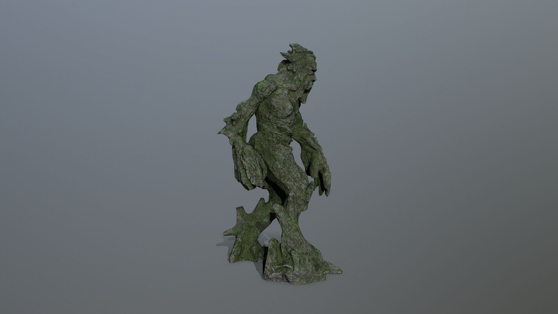 Golem Low-poly 3D model_4