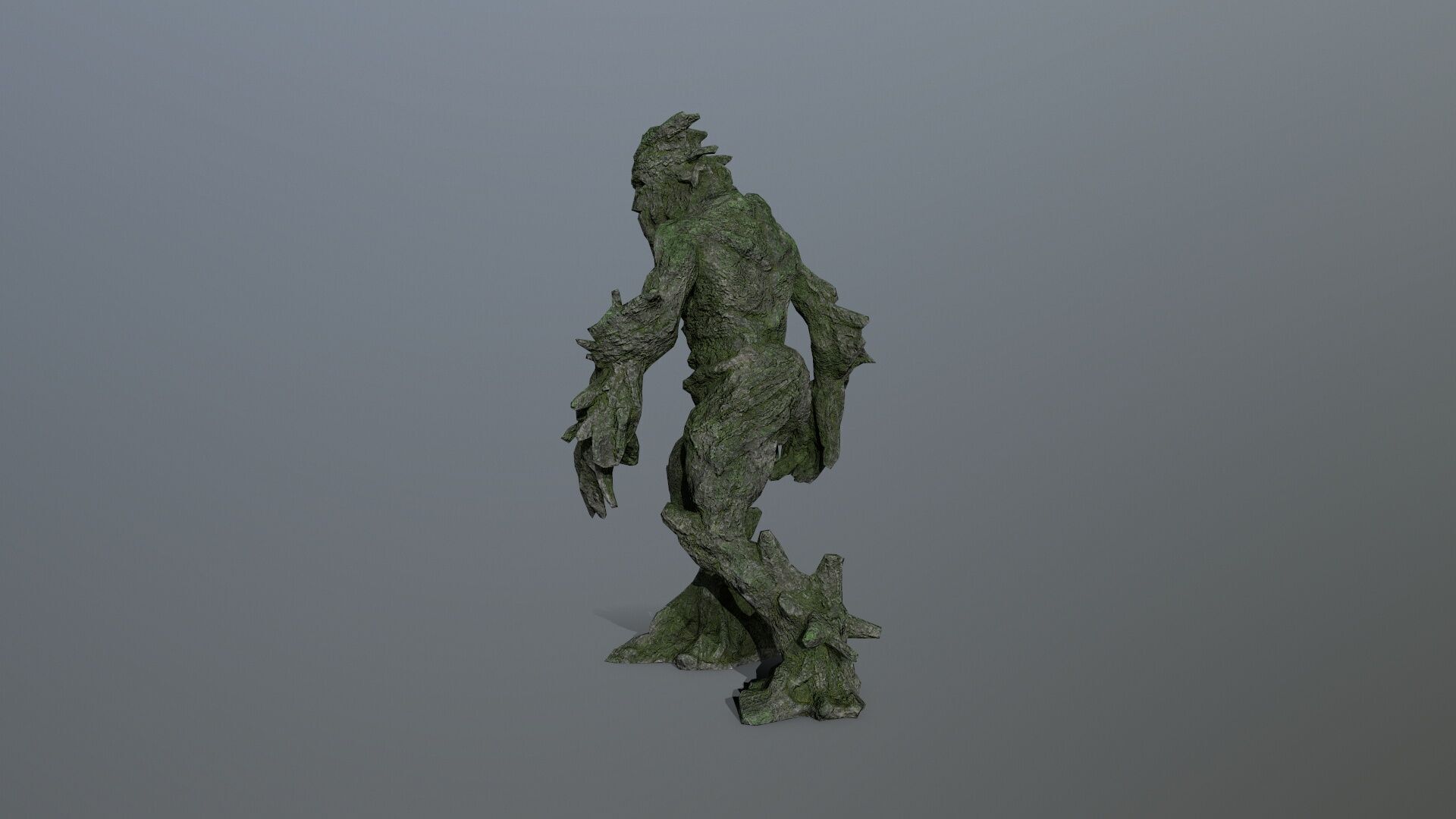 Golem Low-poly 3D model_8
